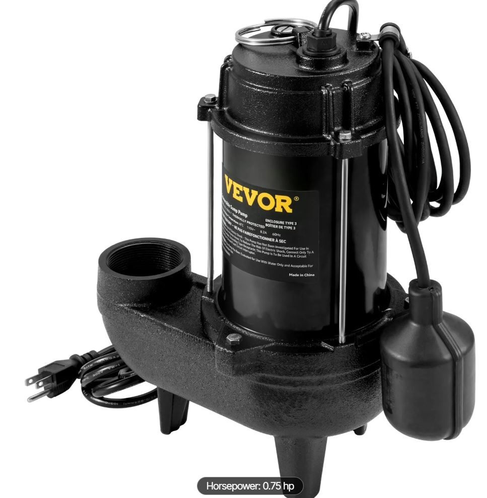 1/2 HP Cast-Iron Sewage Pump - photo 3