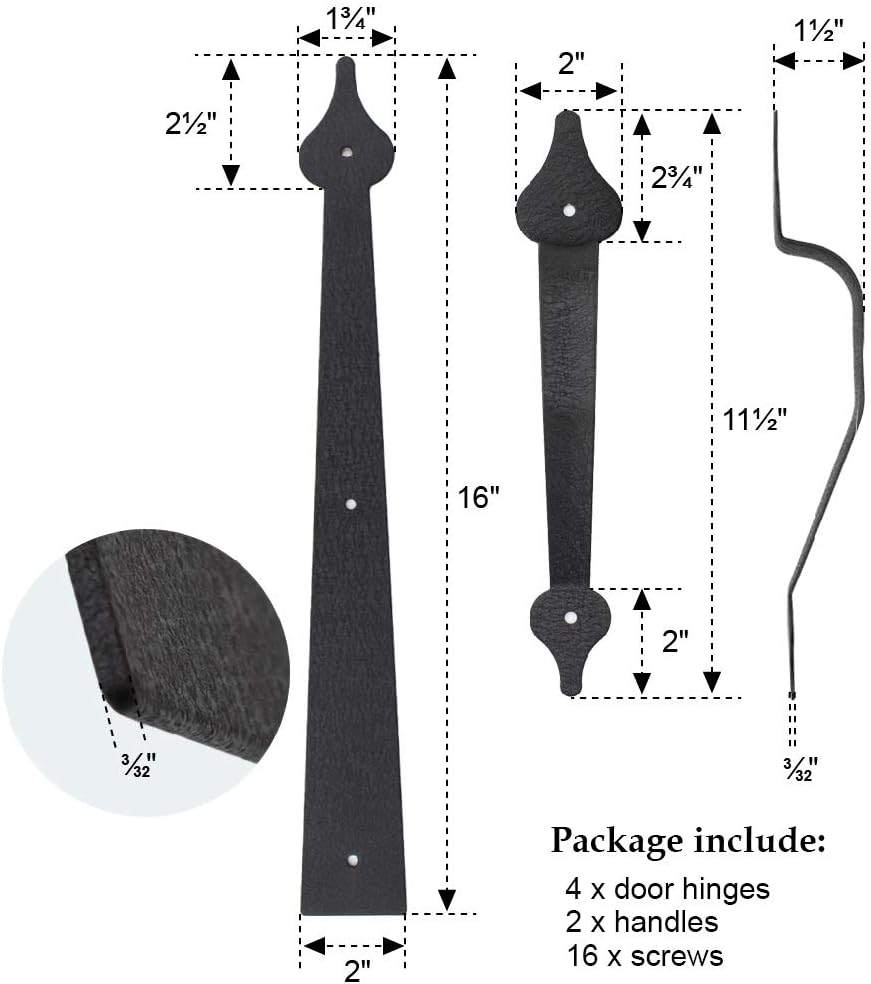 Decorative Metal Garage Door Hardware - photo 5