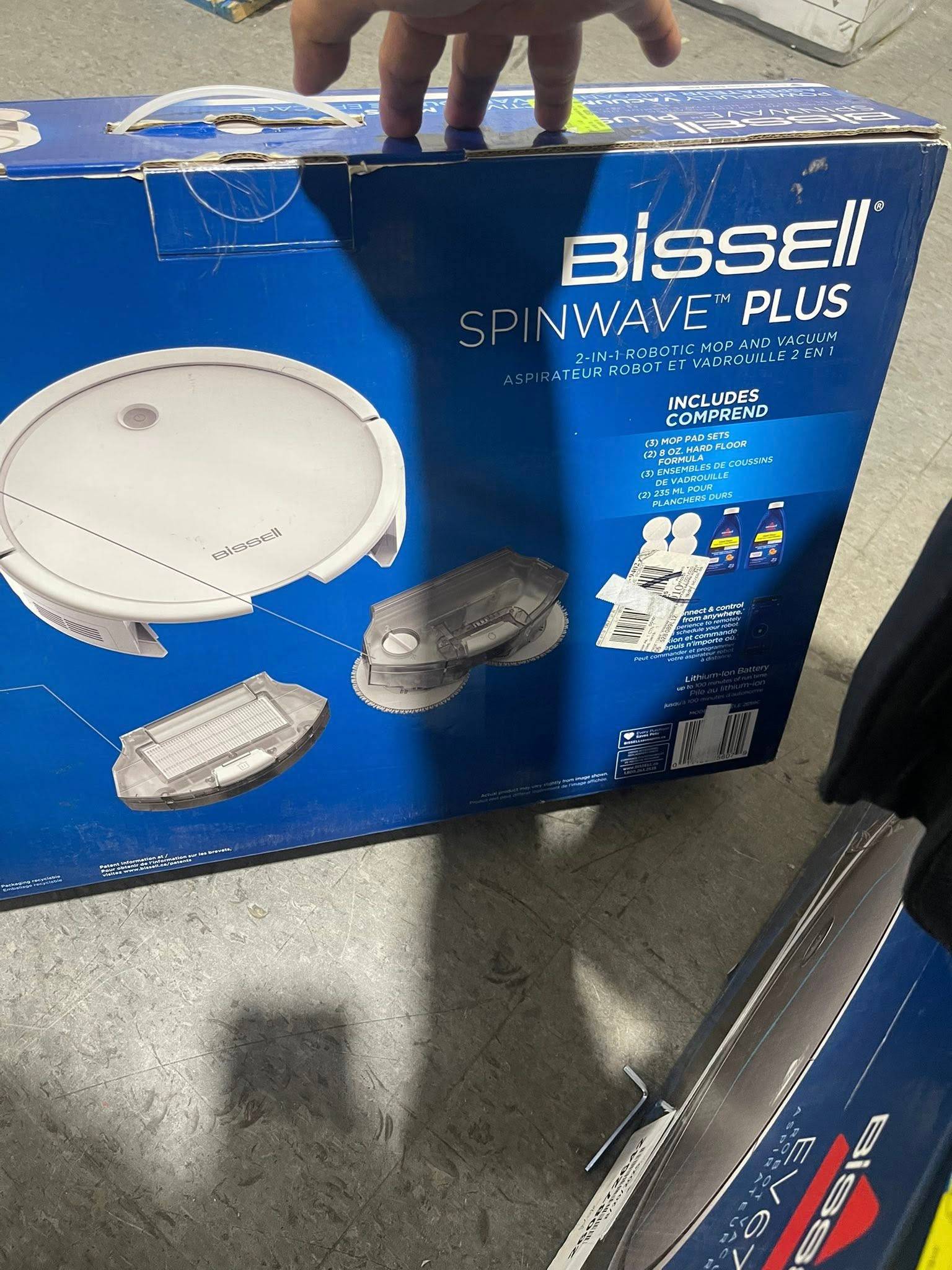 Bissell - Robot Vacuum - Spinwave® - 2-in-1 Wet Mop Dry - WiFi