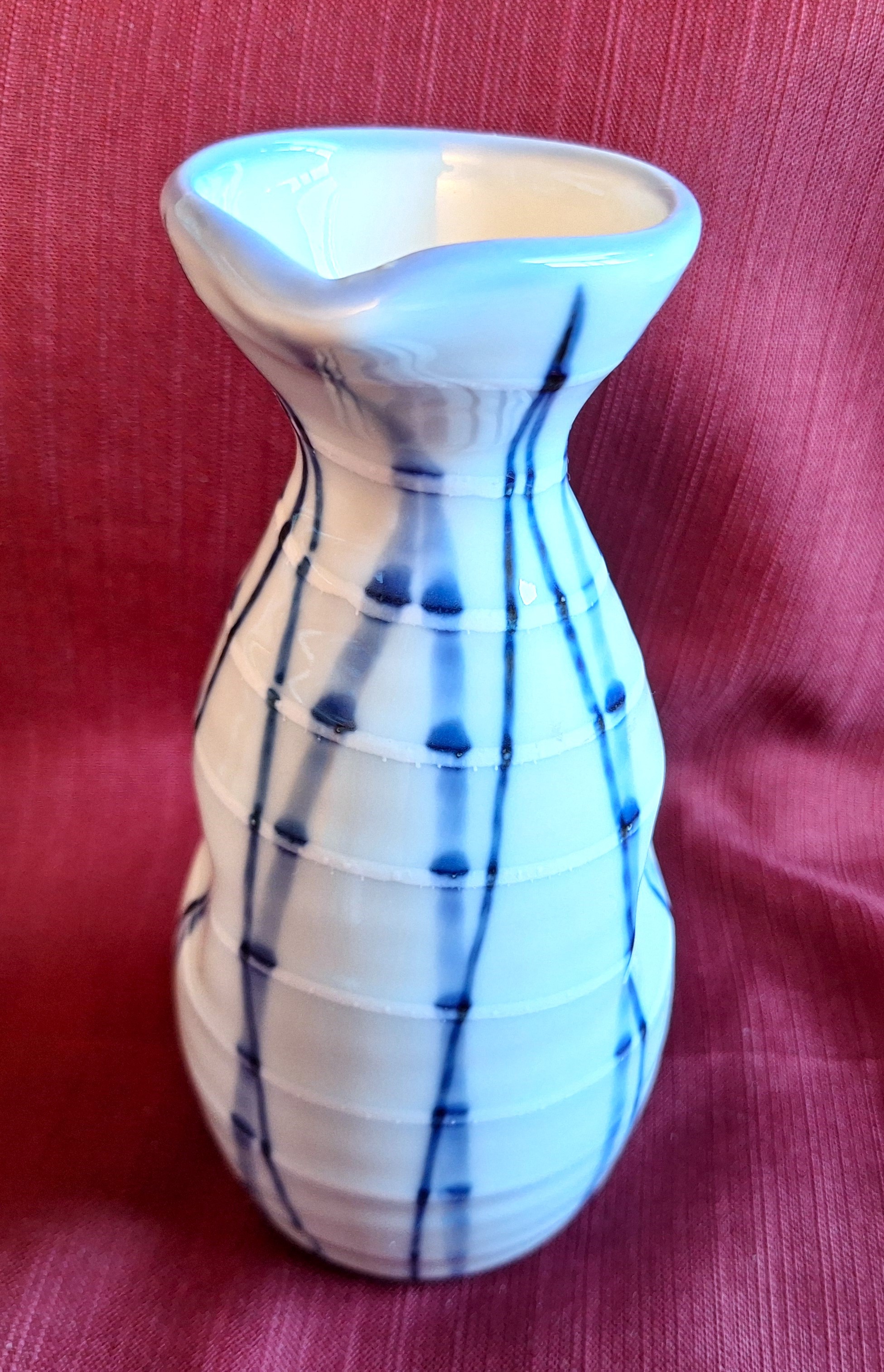 3 Piece Sake Set Ceramic, Sake Pot and Cups from Nagano, Japan - photo 3