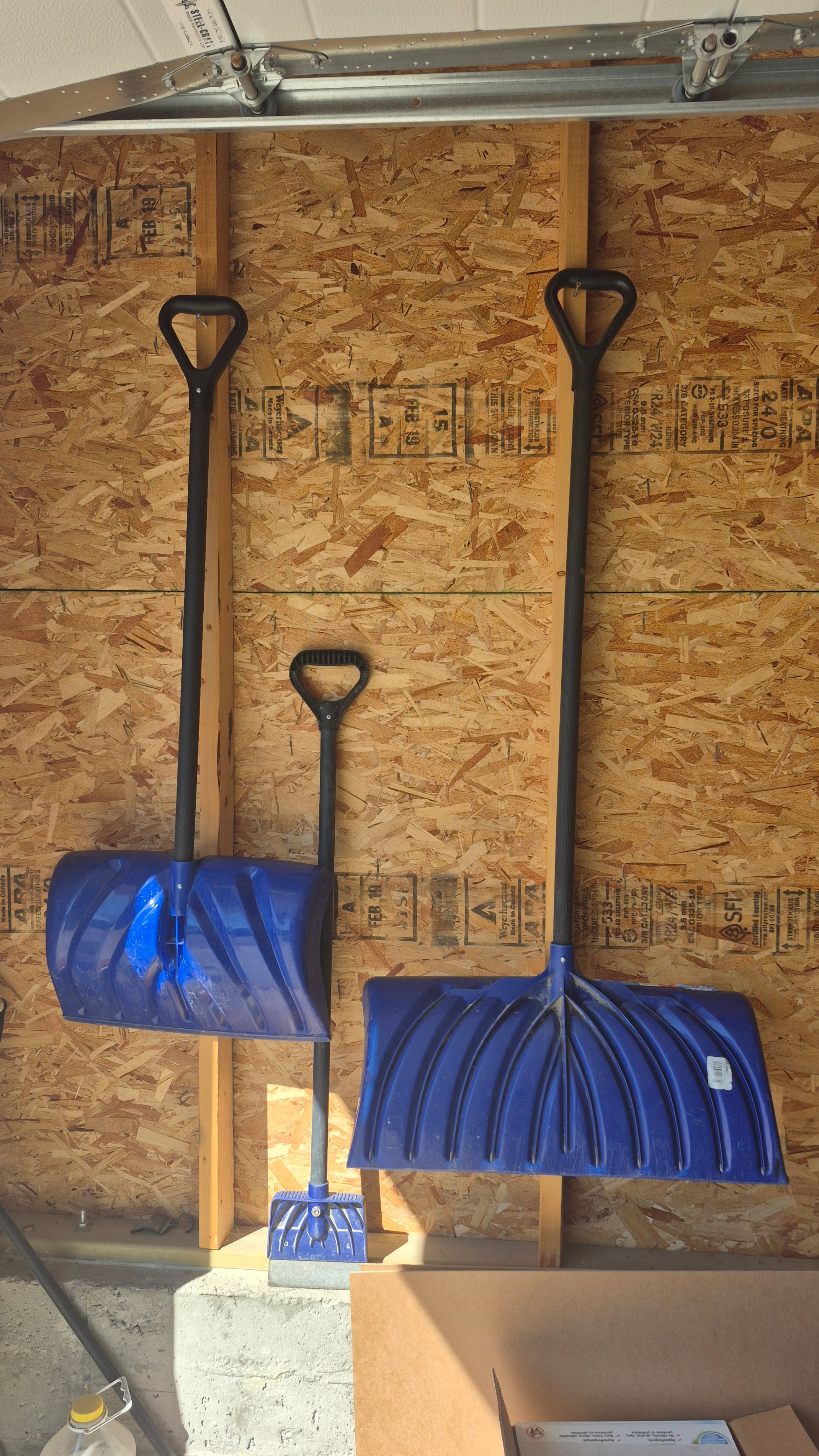 Snow Shovel, Pusher, and Ice Scraper Set (Set of 3)