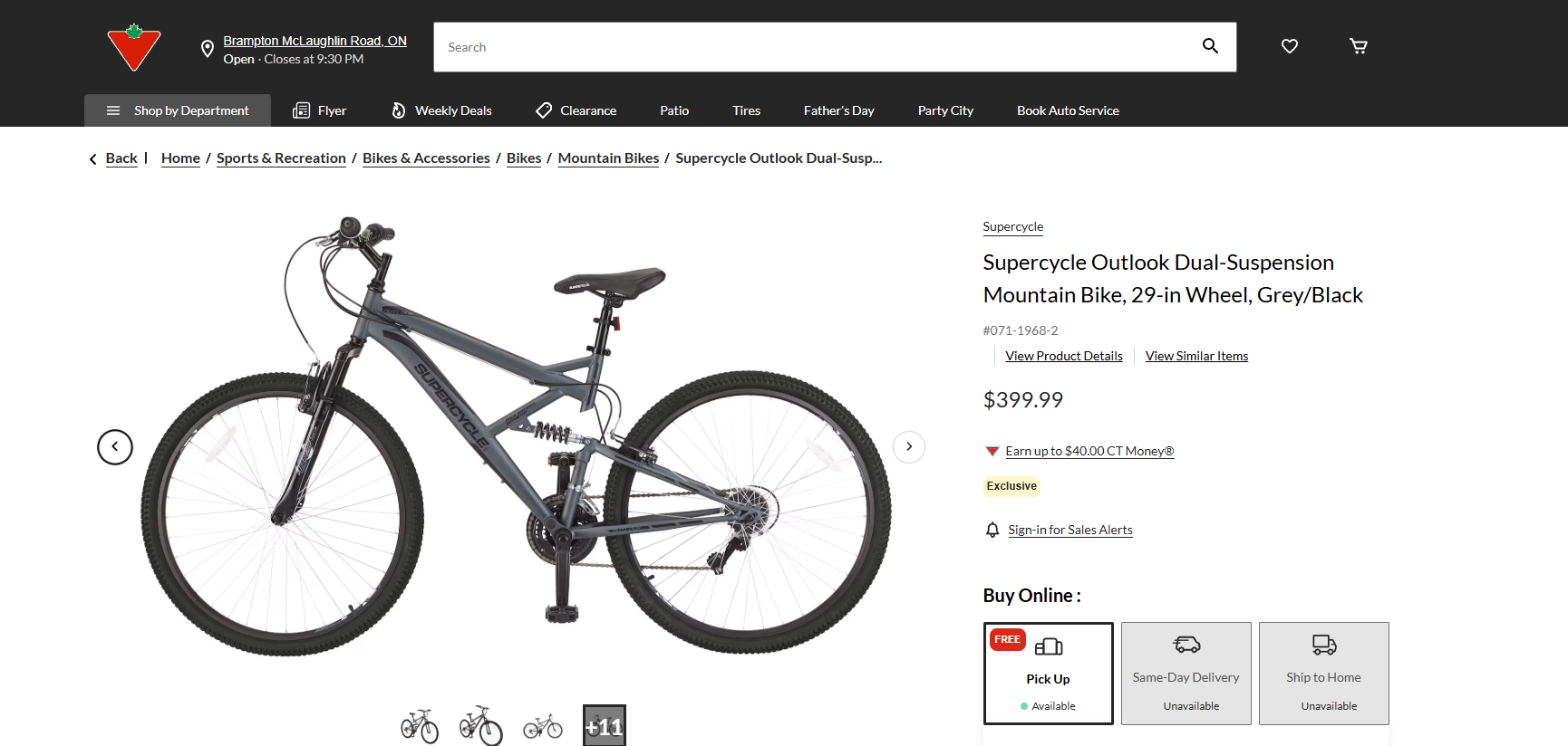 Supercycle Outlook Dual-Suspension Mountain Bike 29"