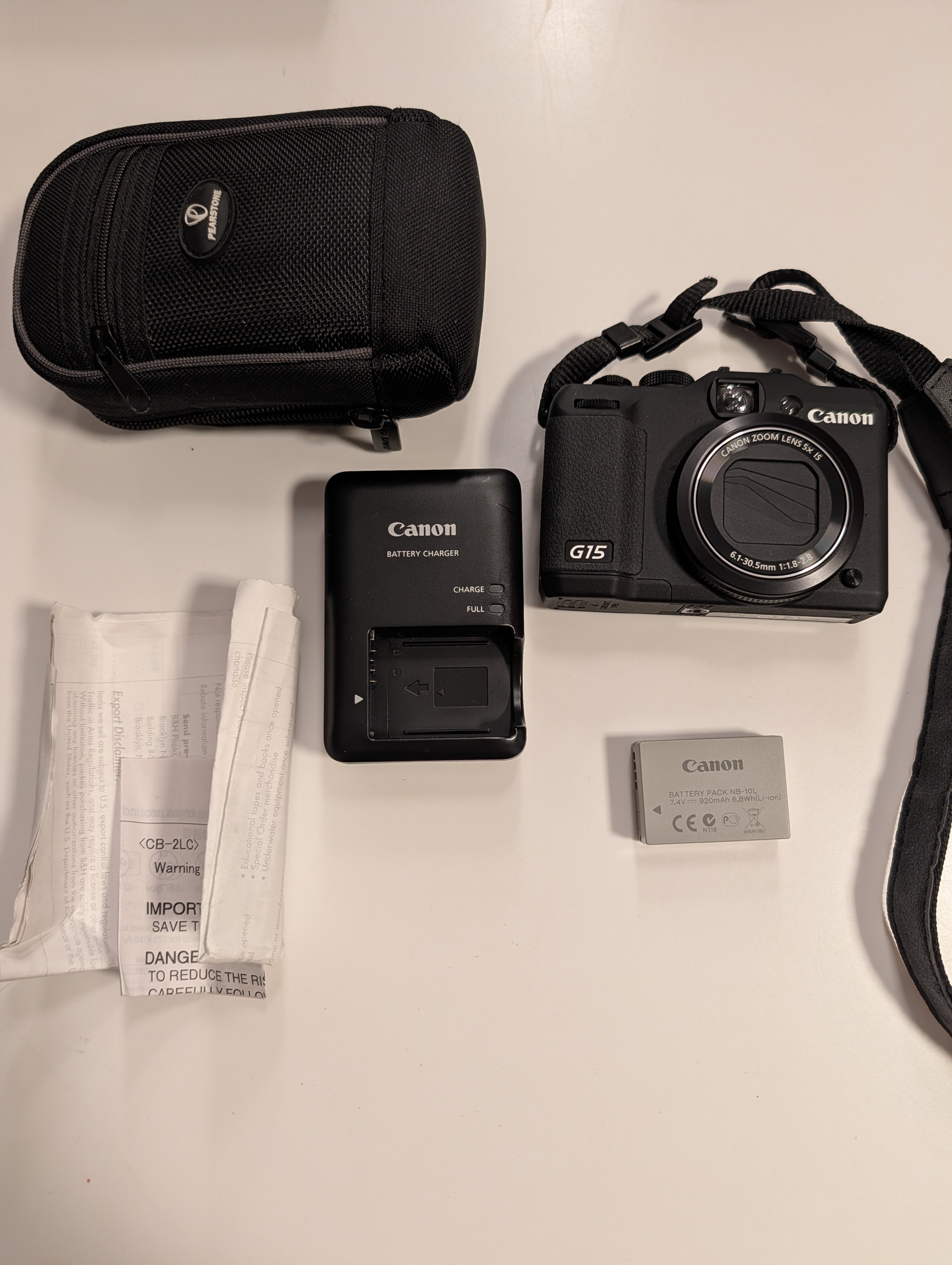 Canon PowerShot G15 Digital Camera, COD