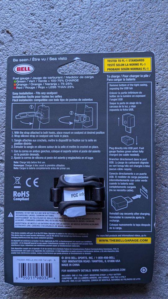 Arella X50 USB Rechargeable Bicycle Tail Light - photo 2