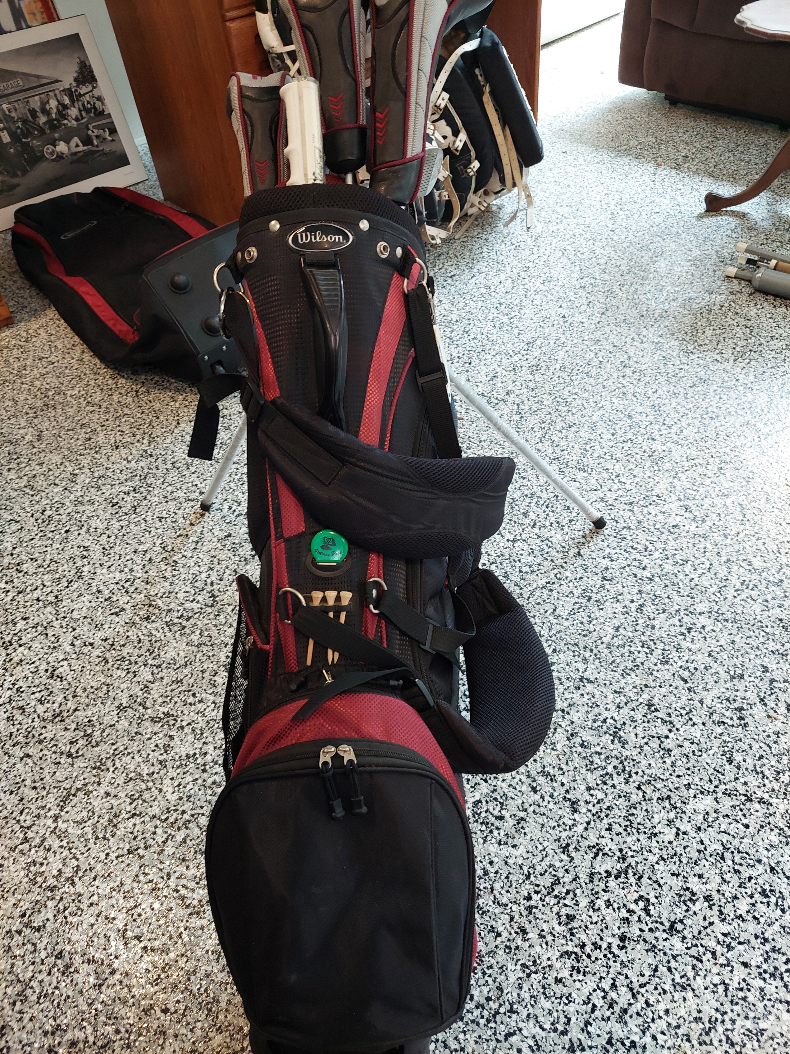 Wilson Deep Red Complete Golf Club Set with Bag