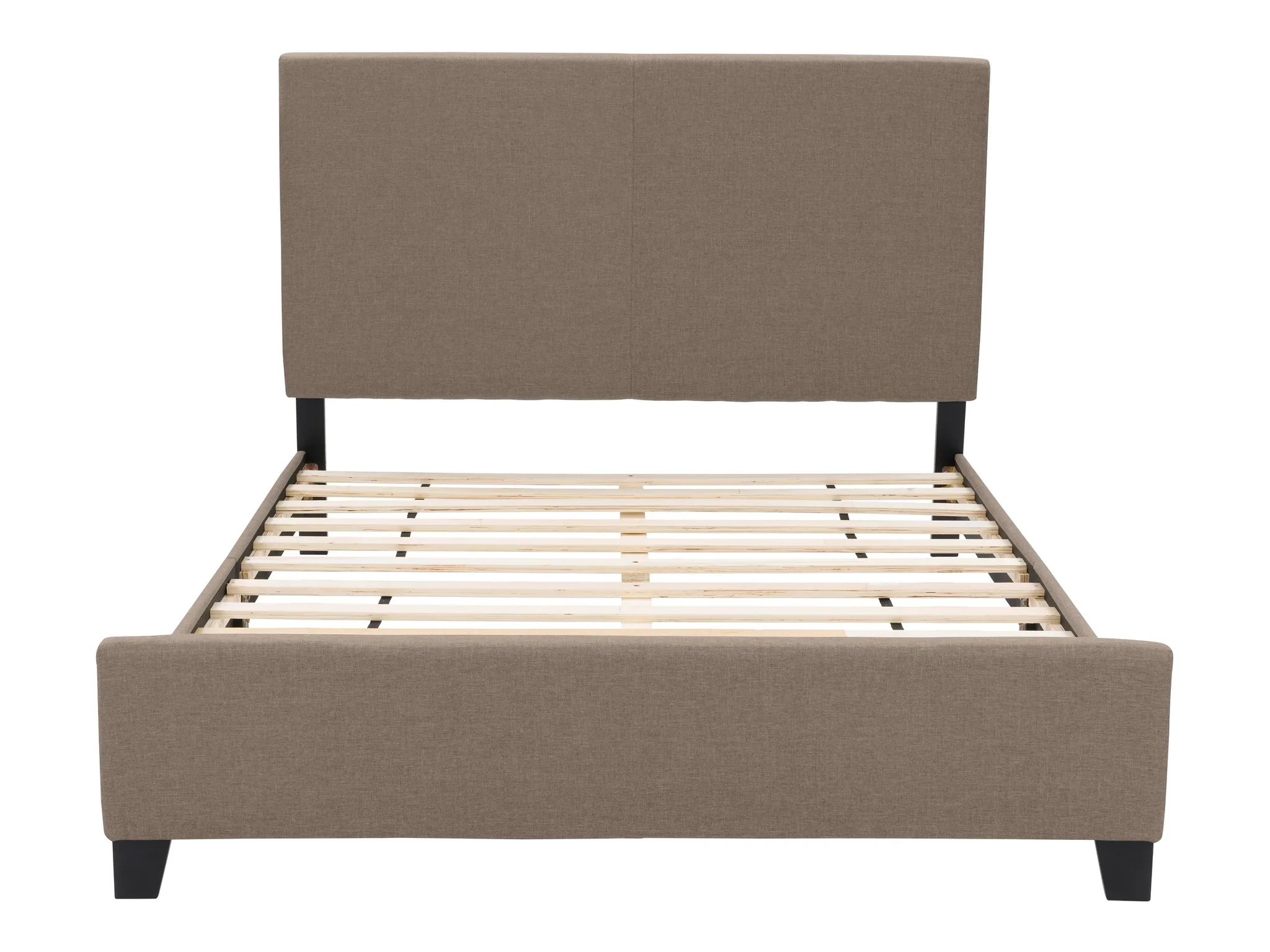 NEW Queen Upholstered Platform Bed – Warm Stone - photo 5
