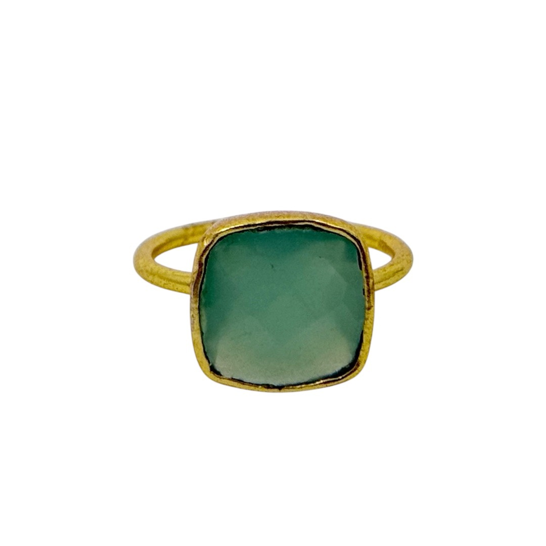 Gold Vermeil sterling silver Chalcedony ring - GM325 - photo 3