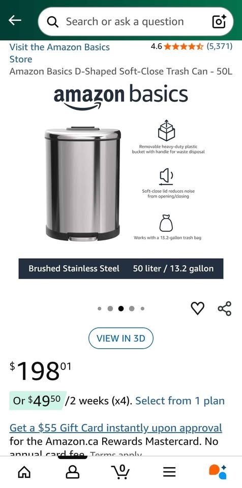Stainless Steel Garbage Bin 50L - photo 4
