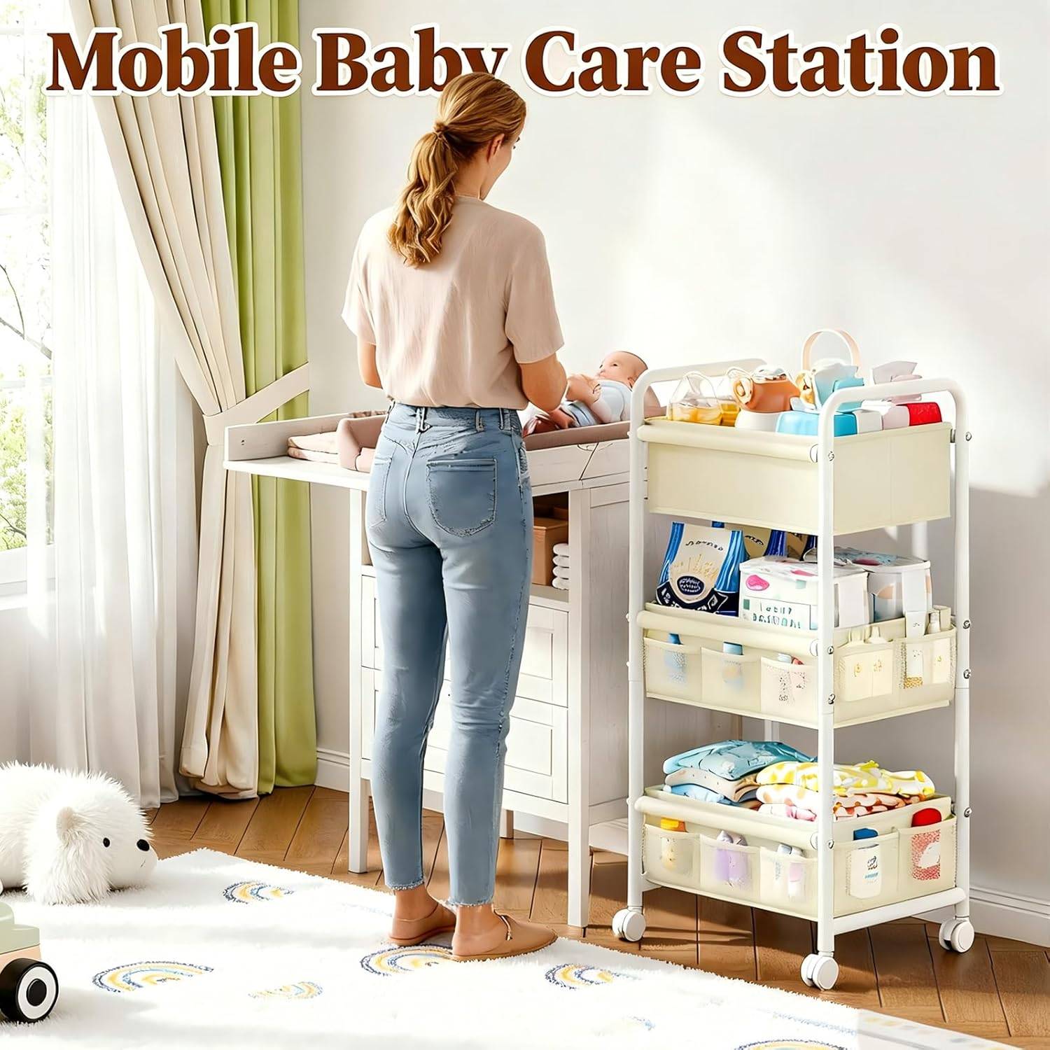 3-Tier Baby Diaper Caddy Organizer - photo 5