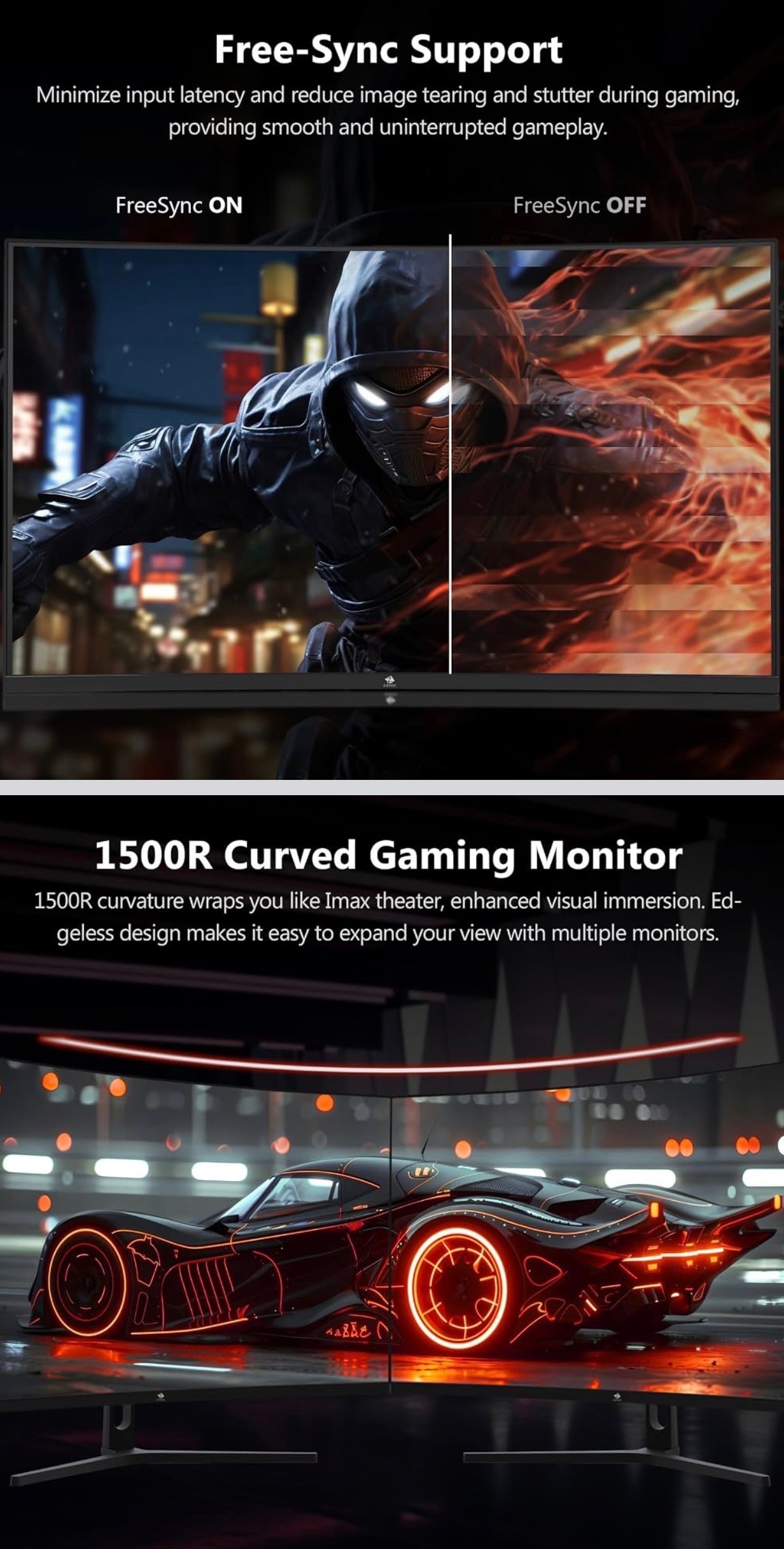 NEW: Z-Edge 32" Curved Gaming Monitor FHD 1080P 240Hz MPRT 1ms - photo 4