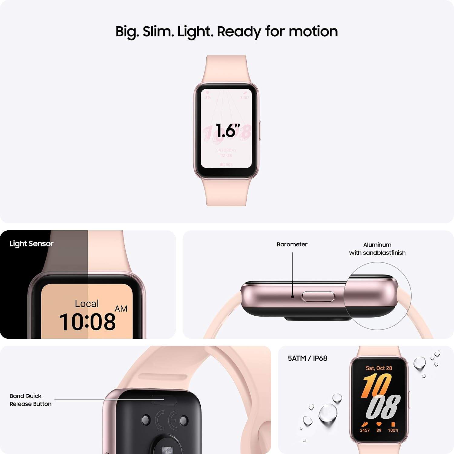 Samsung Galaxy Fit3 Smart Fitness Tracker  Pink Gold New Sealed - photo 2