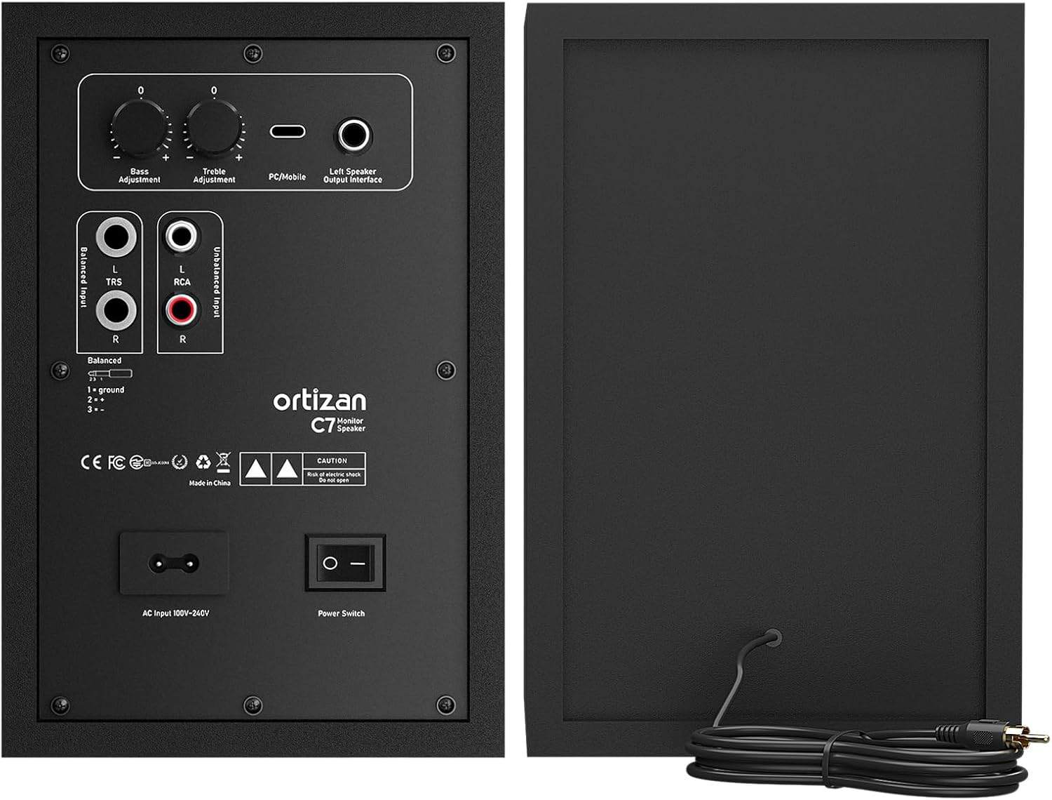 Ortizan C7 Active Studio Monitor Speakers Bluetooth 5.3 – New - photo 2