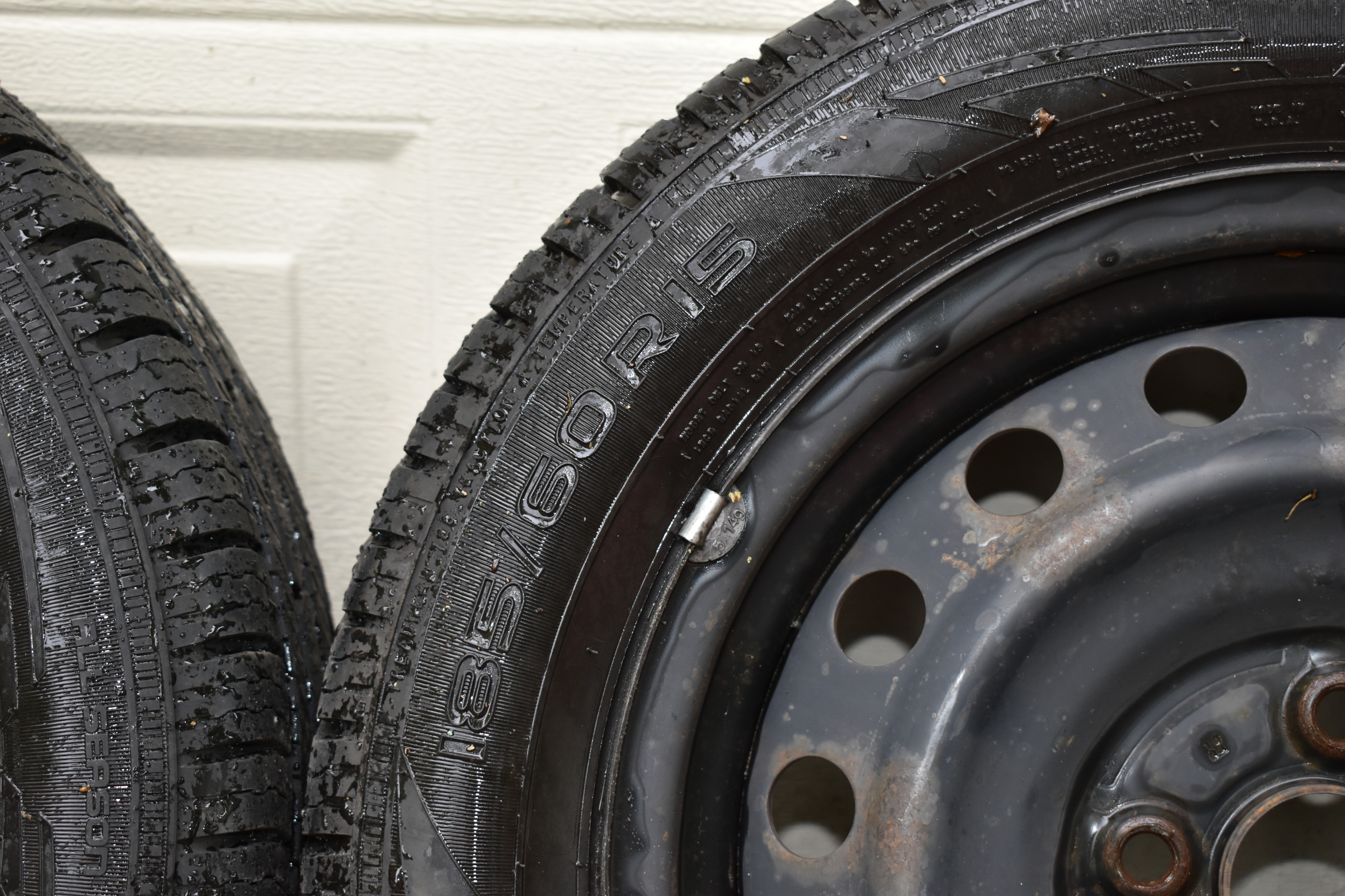 185-60 R15 Tires on 4*100 steel wheels - photo 3