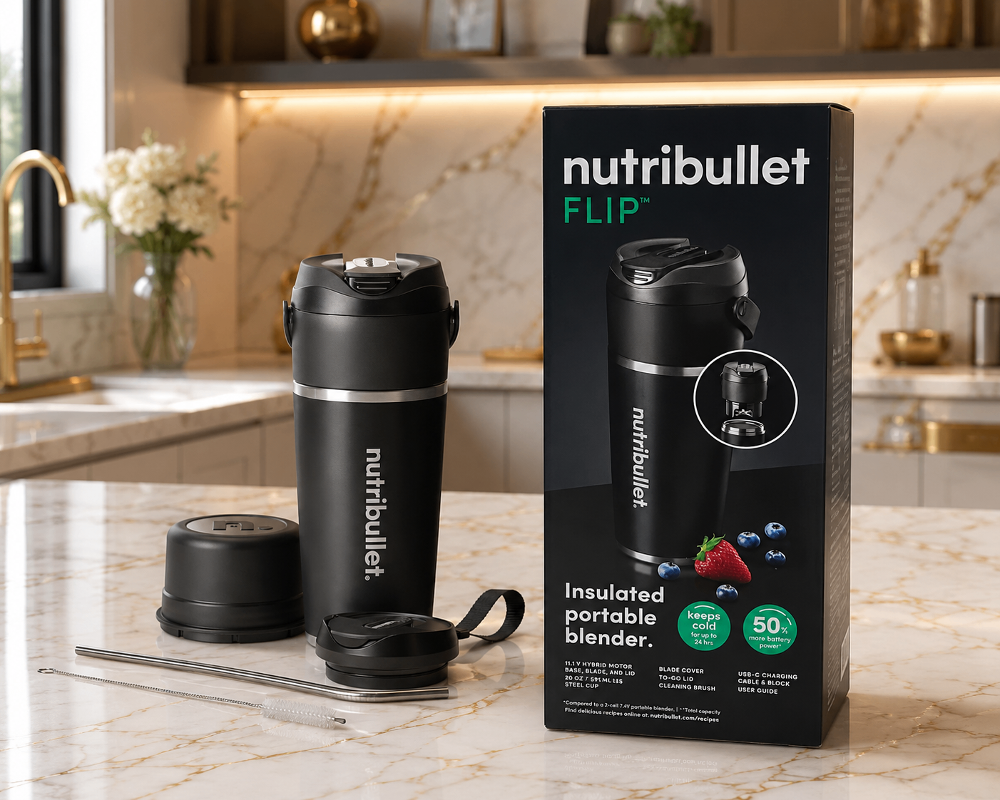 Retail Price $113-SEALED Nutribullet Portable Flip Blender