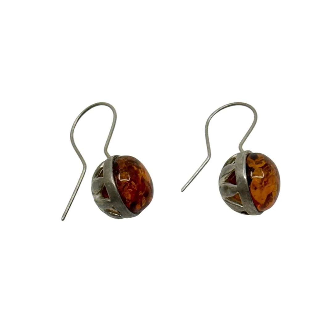 Sterling silver baltic amber earrings - GM333 - photo 2