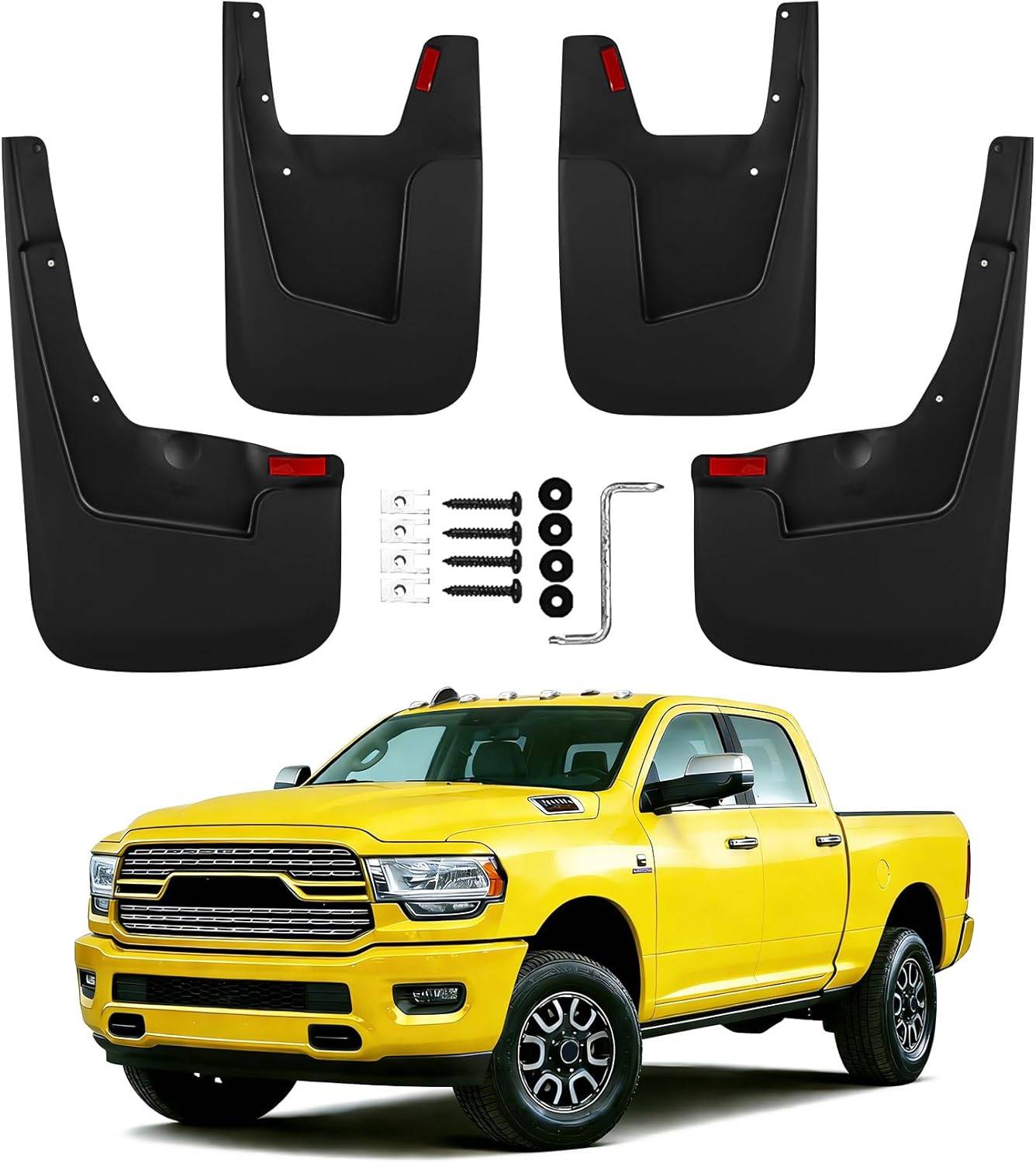 Mud Flaps Splash Guards 2019-2026 Ram 1500