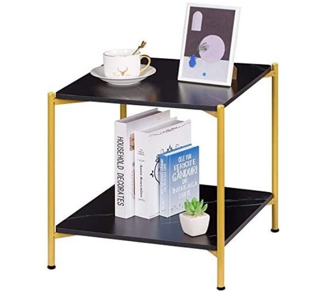 2 x Marble Effect Square Tables - photo 3