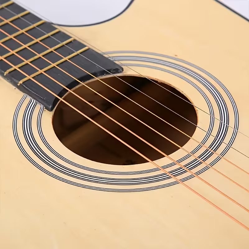 38-Inch Cutaway Acoustic Guitar – Natural Wood Beginner Guitar - photo 3
