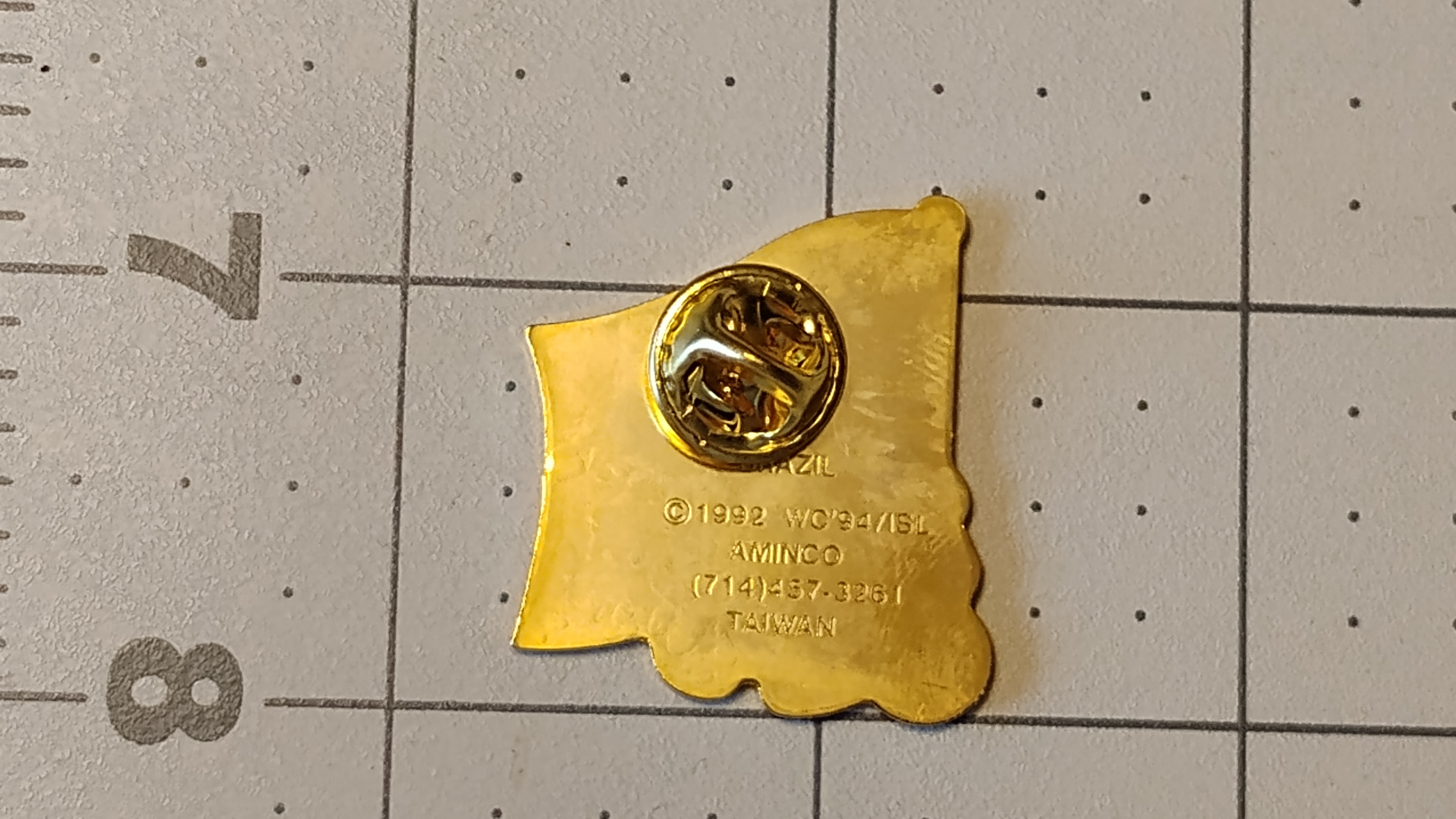 FIFA World Cup USA 1994 Brazil Lapel Pin - photo 2