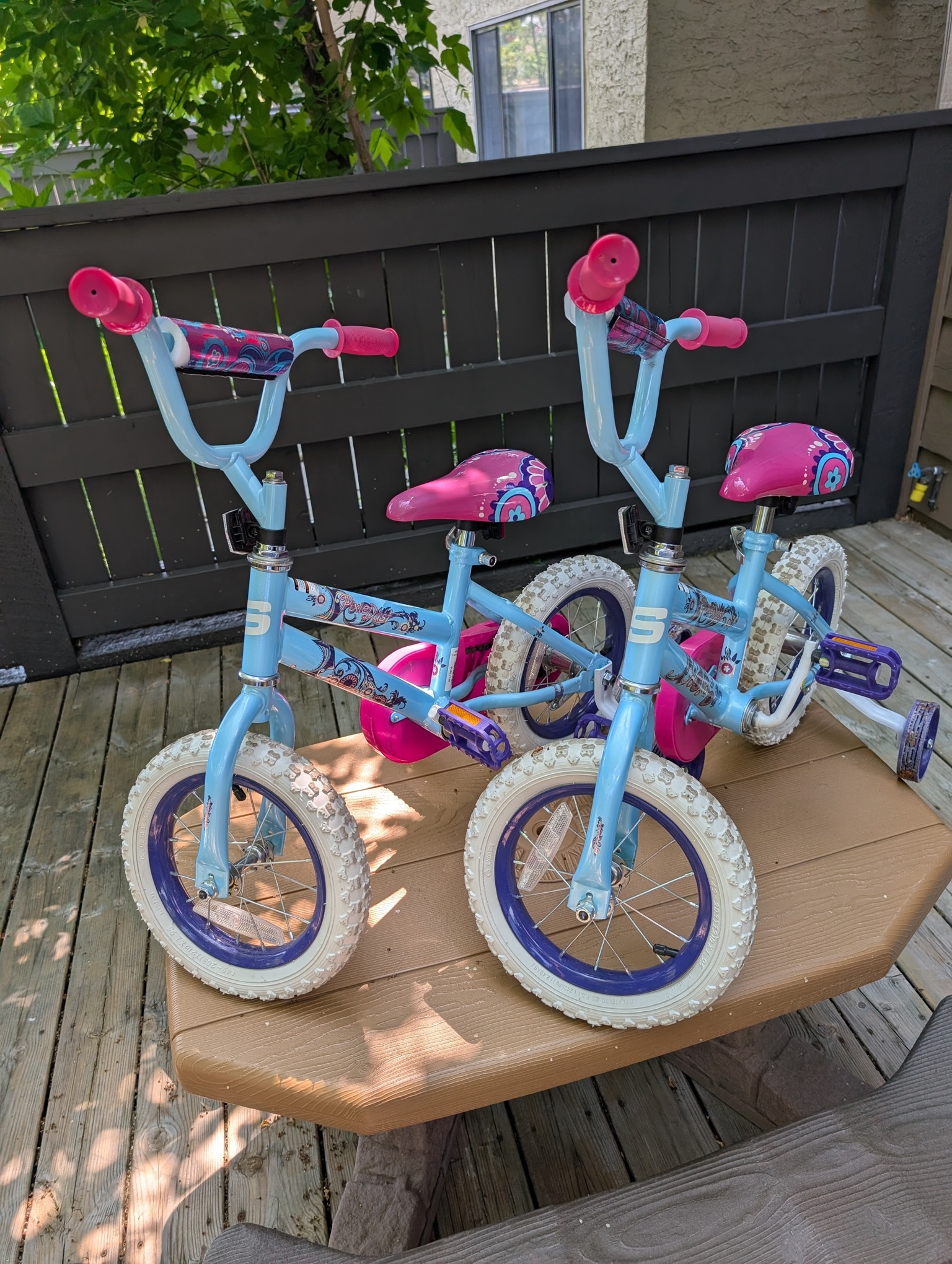 Supercycle Pixie Dust Kids' Bike, 12-in Wheel, Blue/Pink