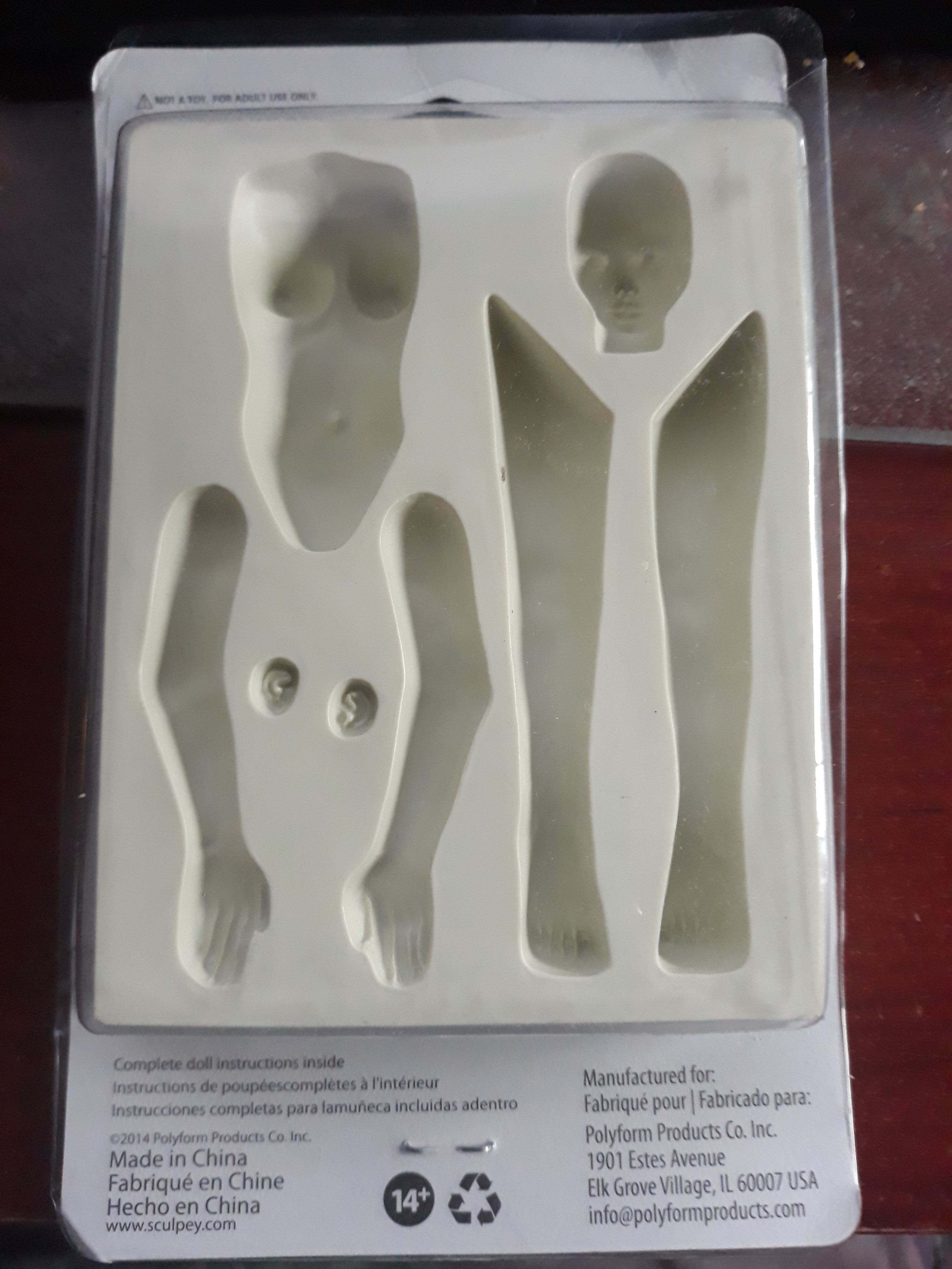 Sculpey Flexible Push Mold for Dolls - photo 2