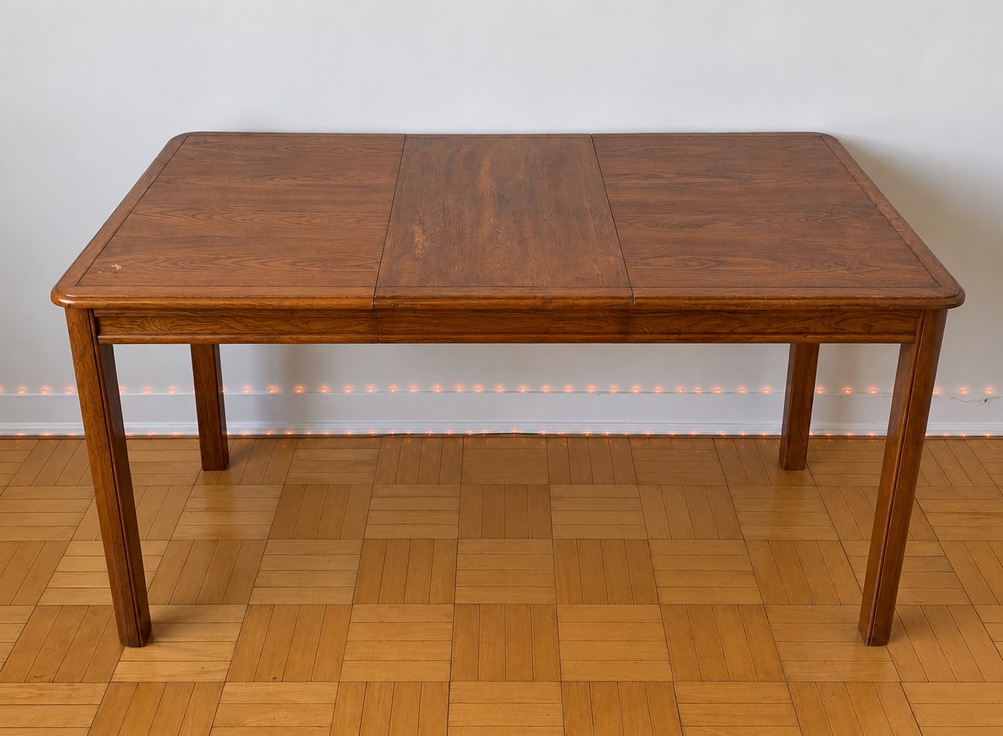 SOLID WOOD EXTENDABLE DINING TABLE - photo 2
