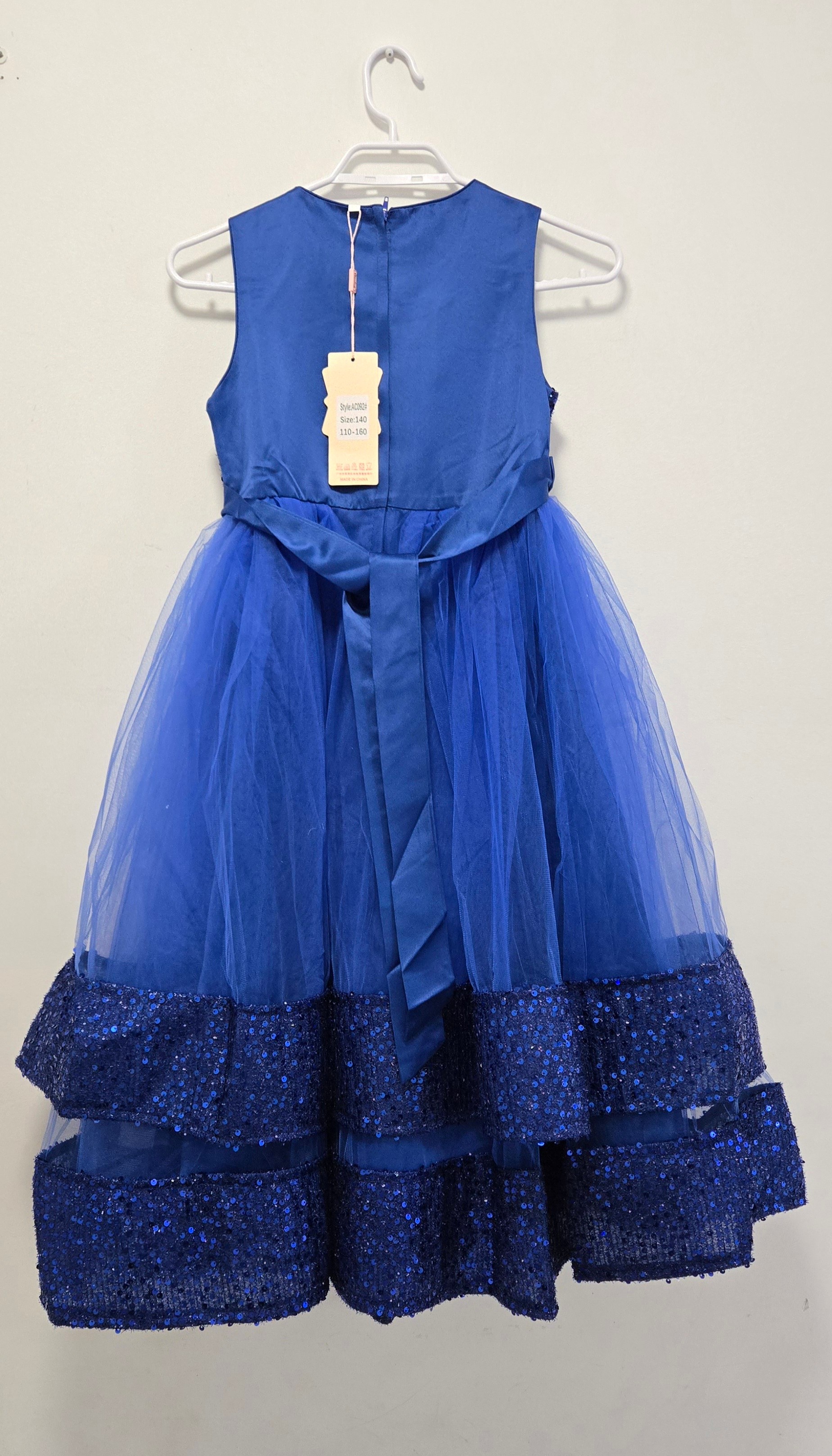 Blue Sequin Tulle Dress : AC092 - photo 2