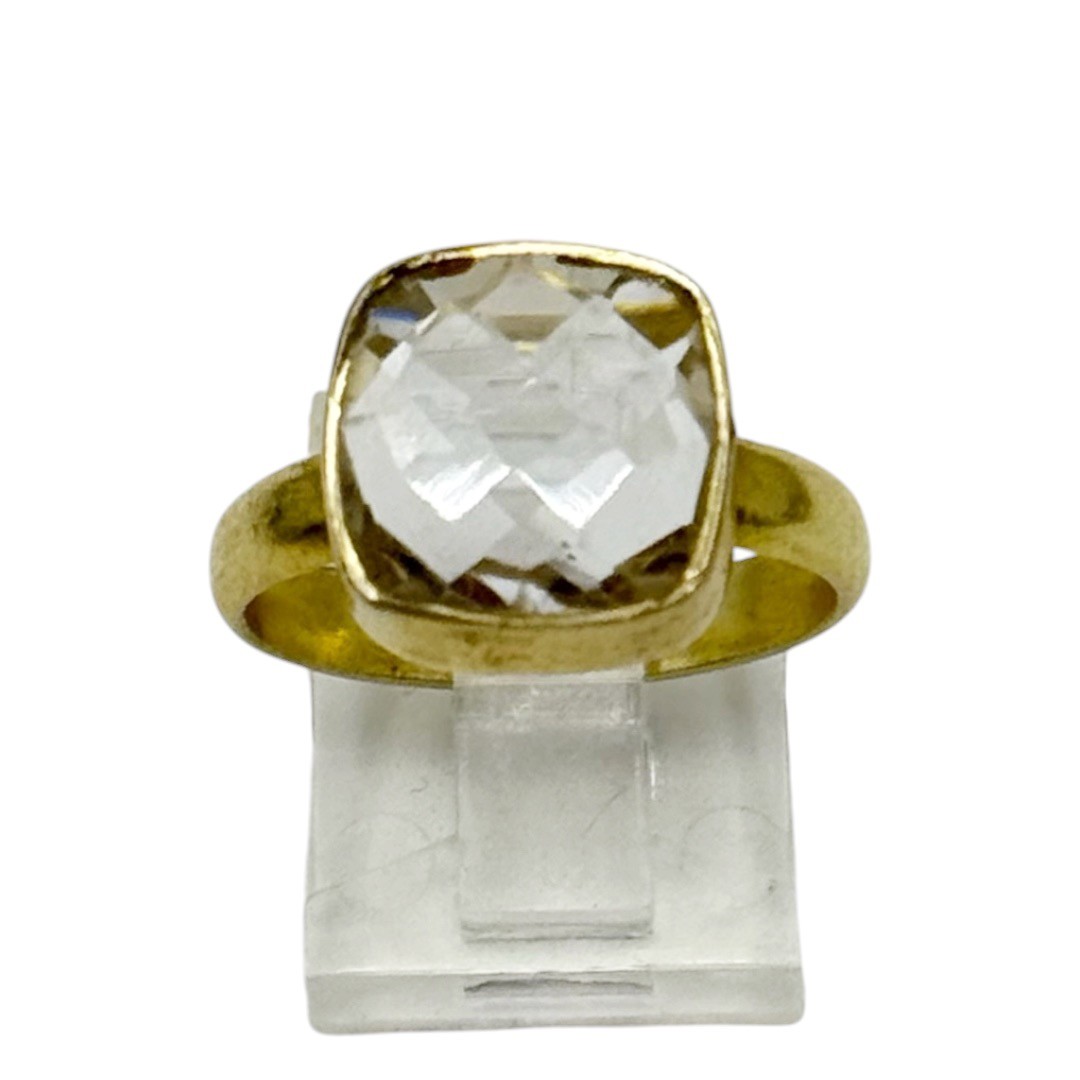 Gold Vermeil sterling silver Quartz ring - GM326 - photo 4