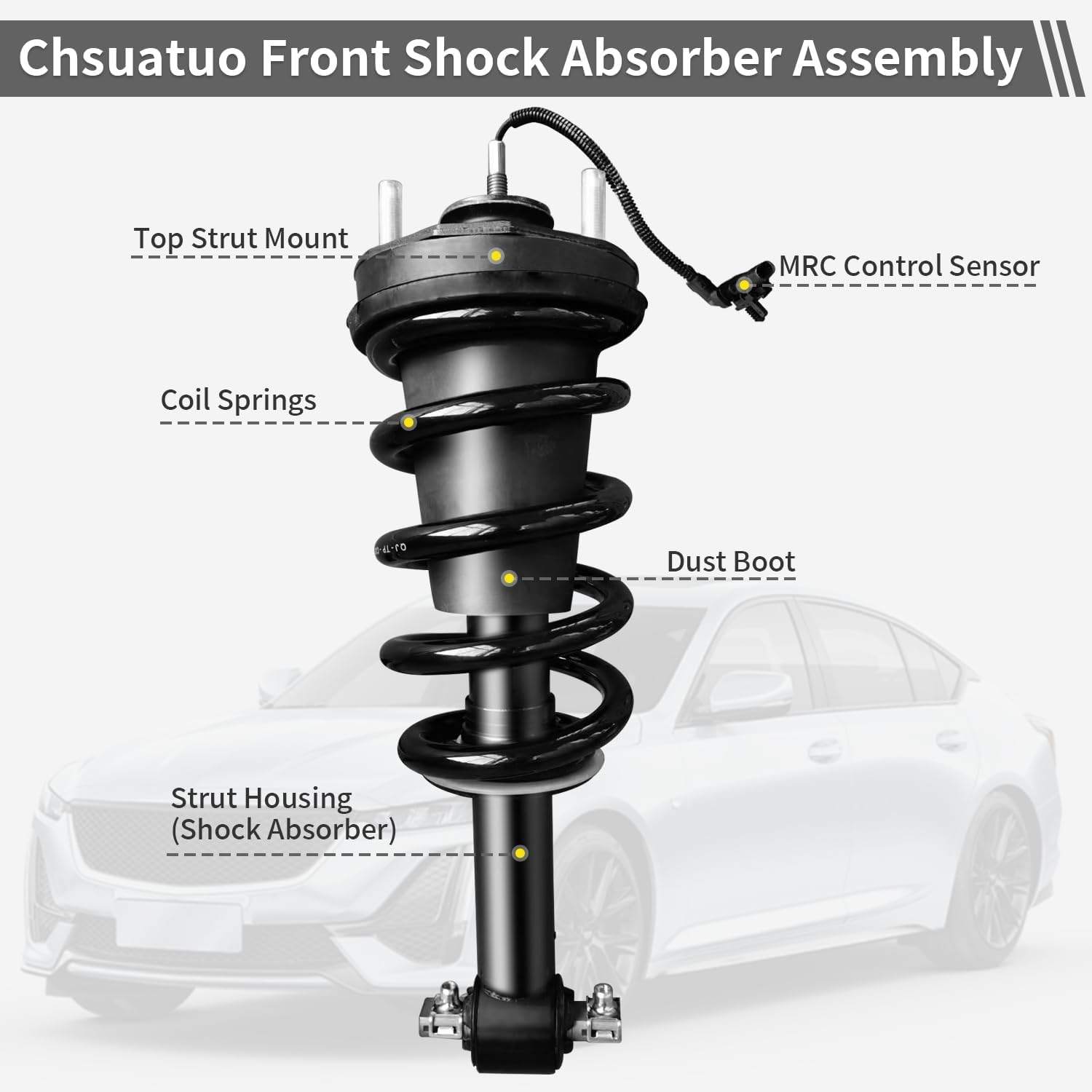 Front Shock Absorbers Magneride Strut for 15-20 Cadillac - photo 5