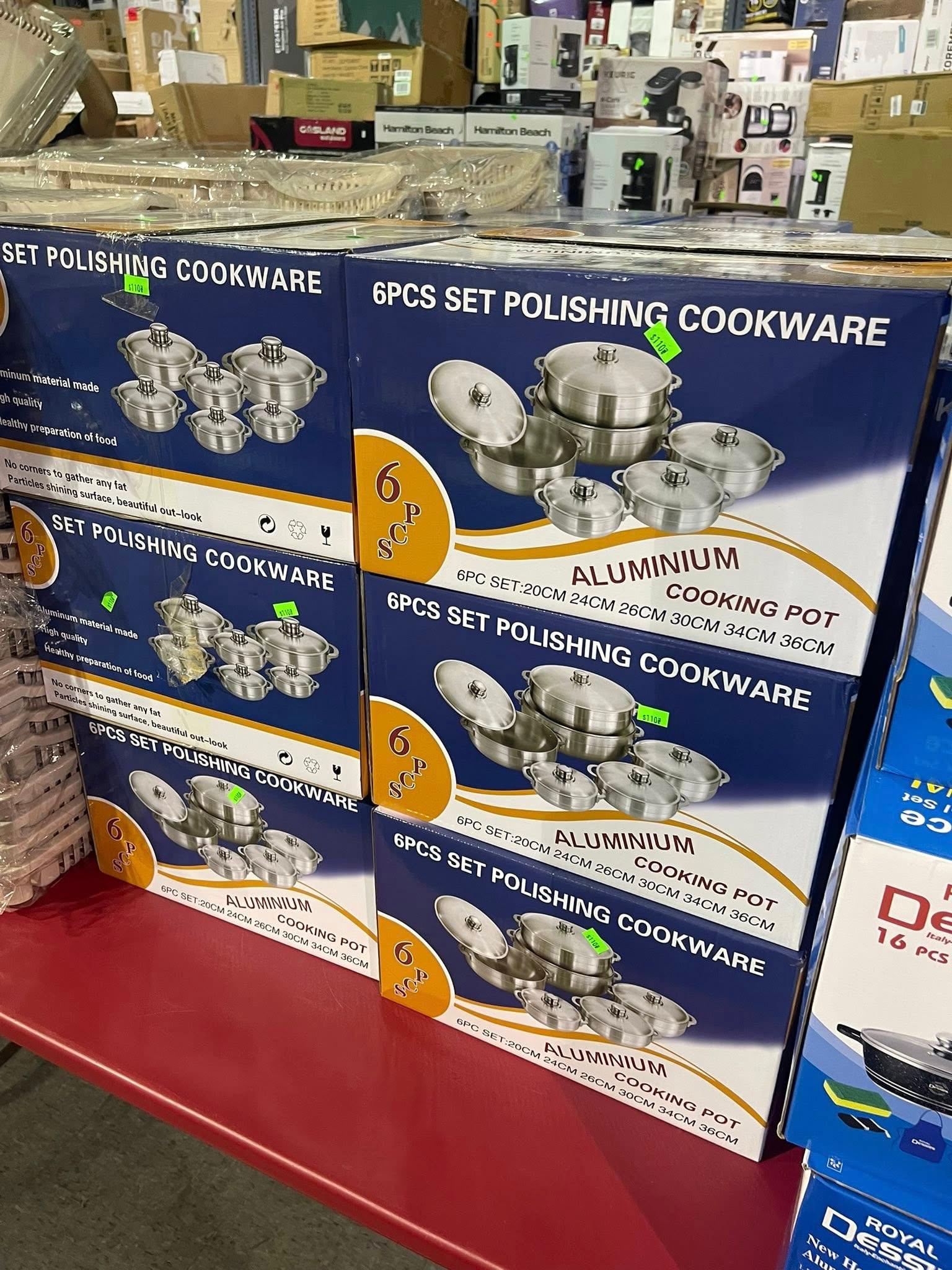 6‑Piece Polishing Aluminum Cookware Set - photo 4