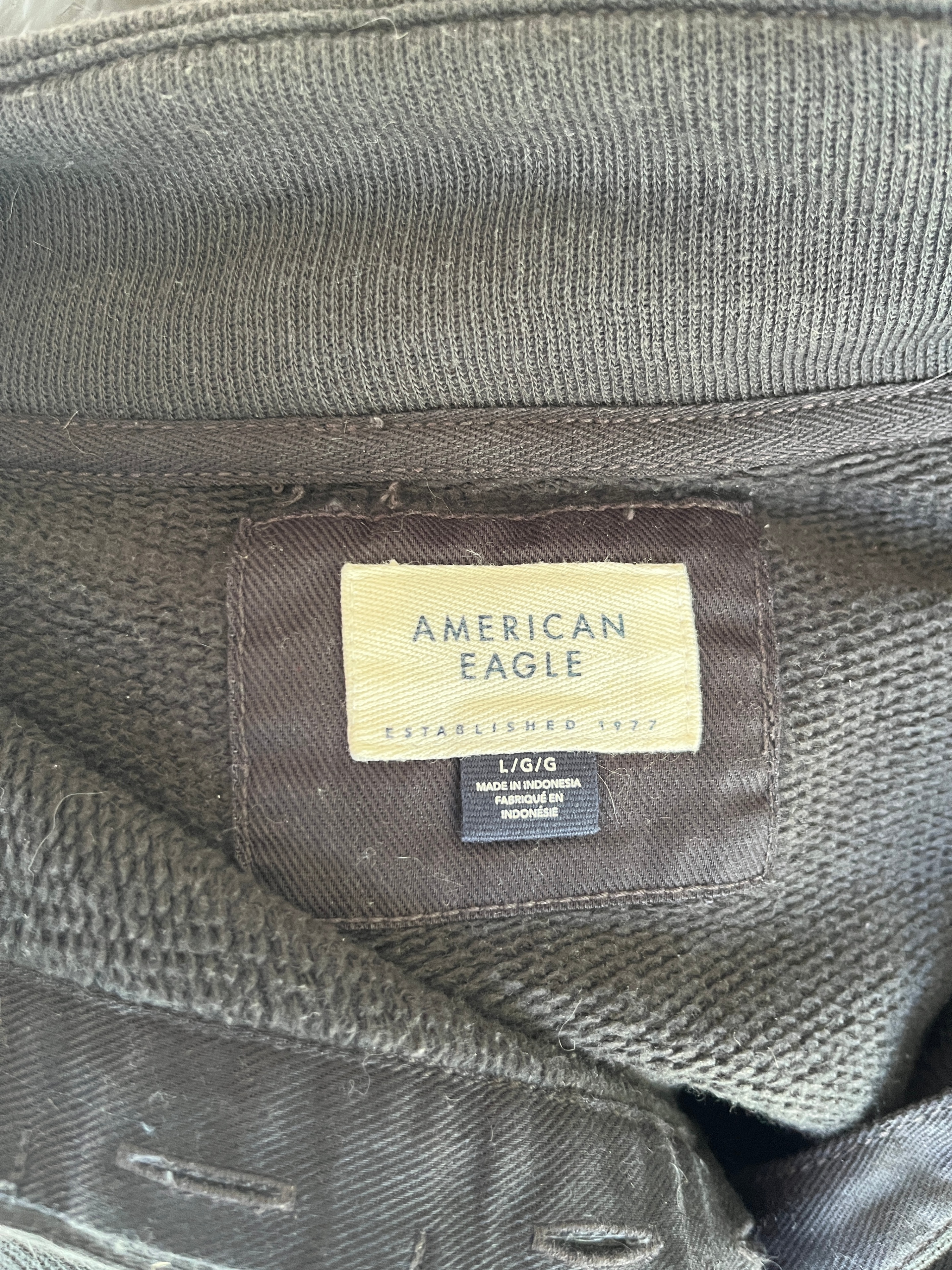 American Eagle Black Pullover Sweatshirt - Size L/G - photo 3
