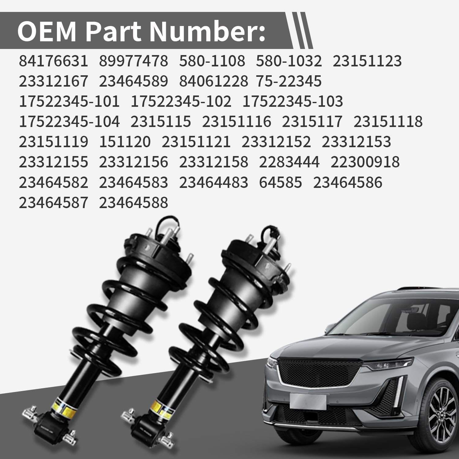 Front Shock Absorbers Magneride Strut for 15-20 Cadillac - photo 3