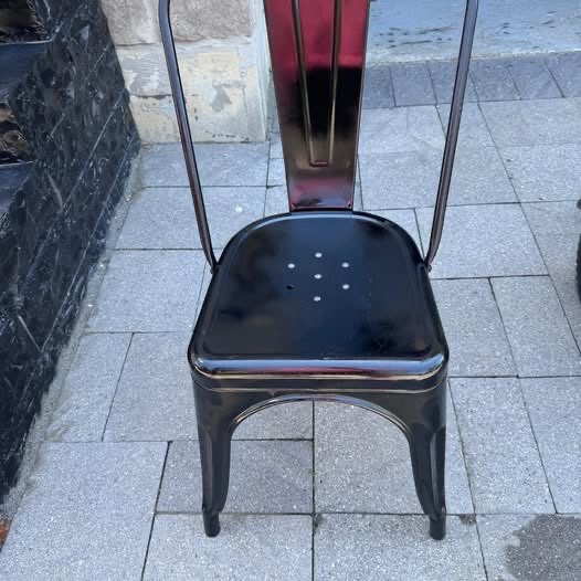 Black Metal Dining Chairs