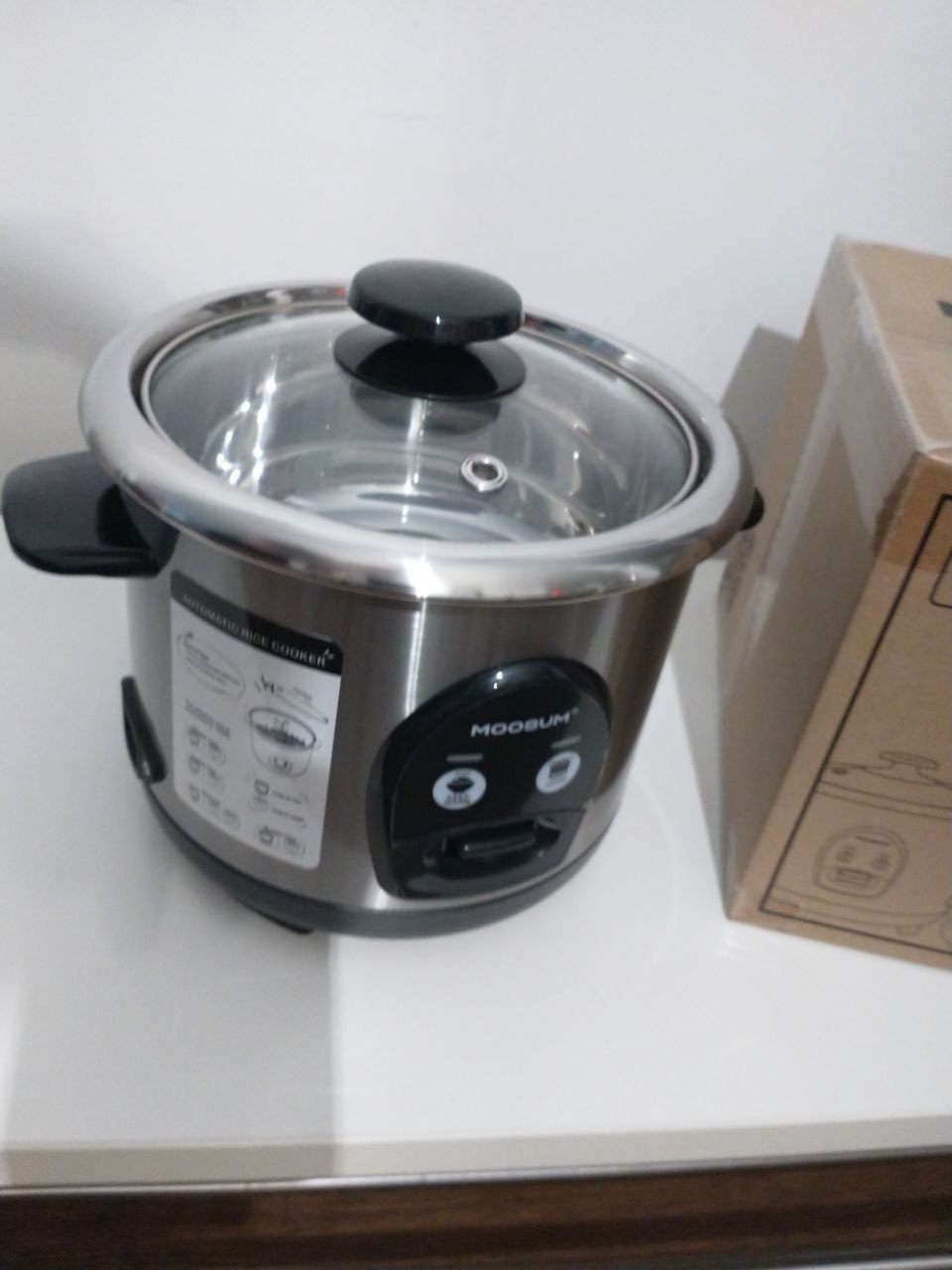 Compact Rice Cooker - Steel Bowl - Barely Used - photo 3