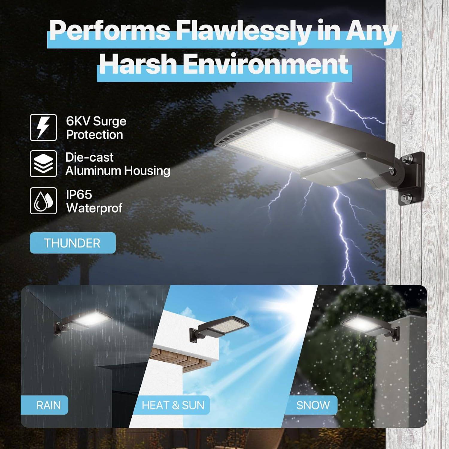💡 300W LED Parking Lot Light – 45,000 Lumens – $70 FIRM - photo 3