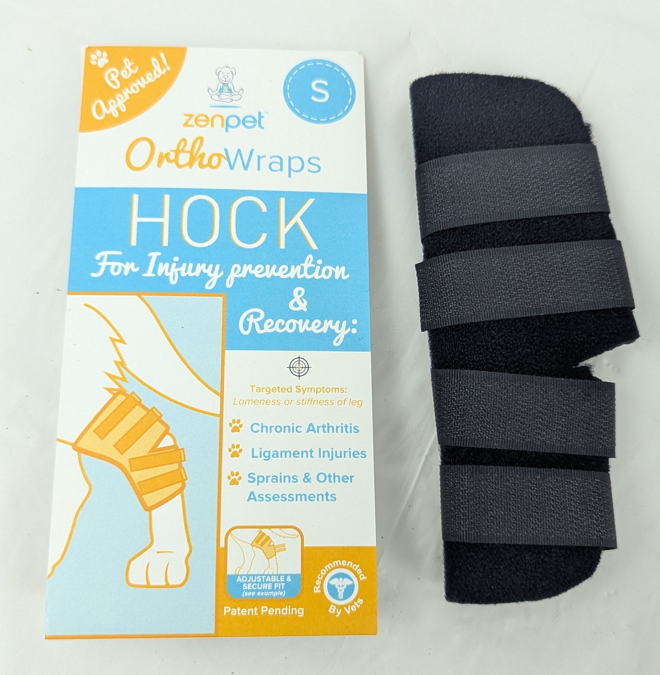 ZenPet OrthoWraps HOCK for Small Dogs Latex Free Adjustable