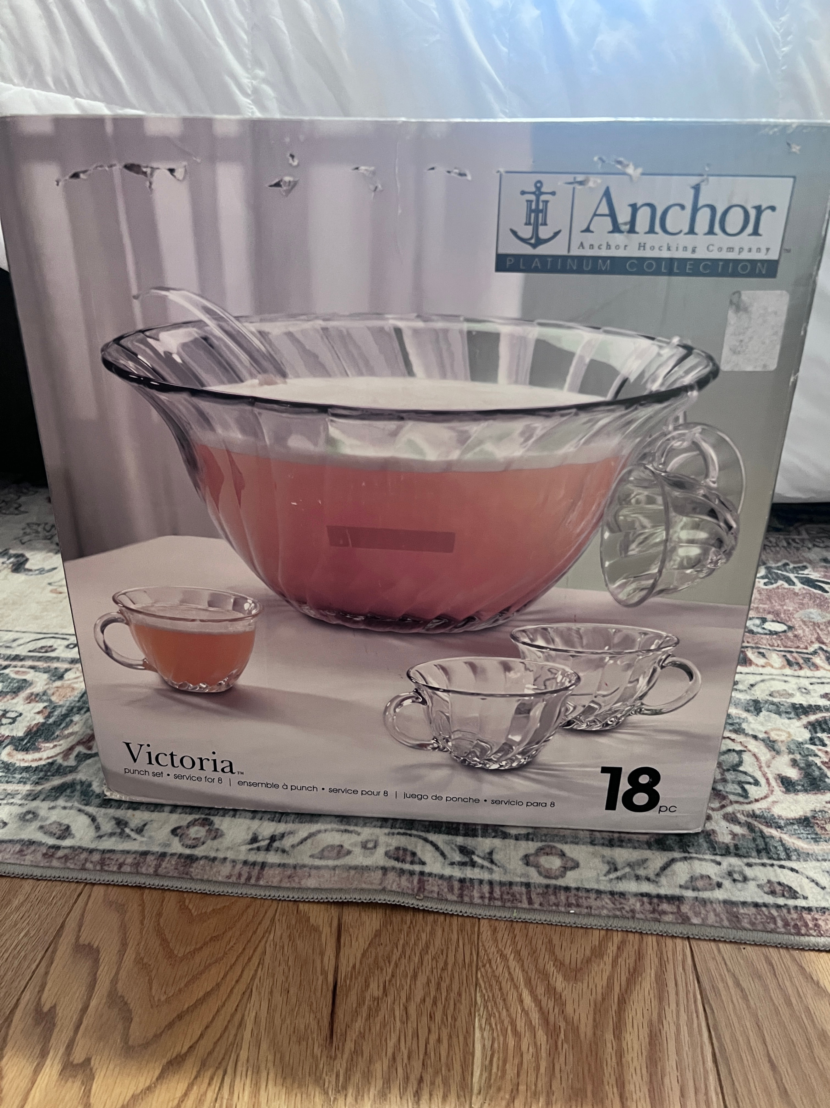 Anchor Hocking Victoria 18-Piece Punch Bowl Set - photo 2