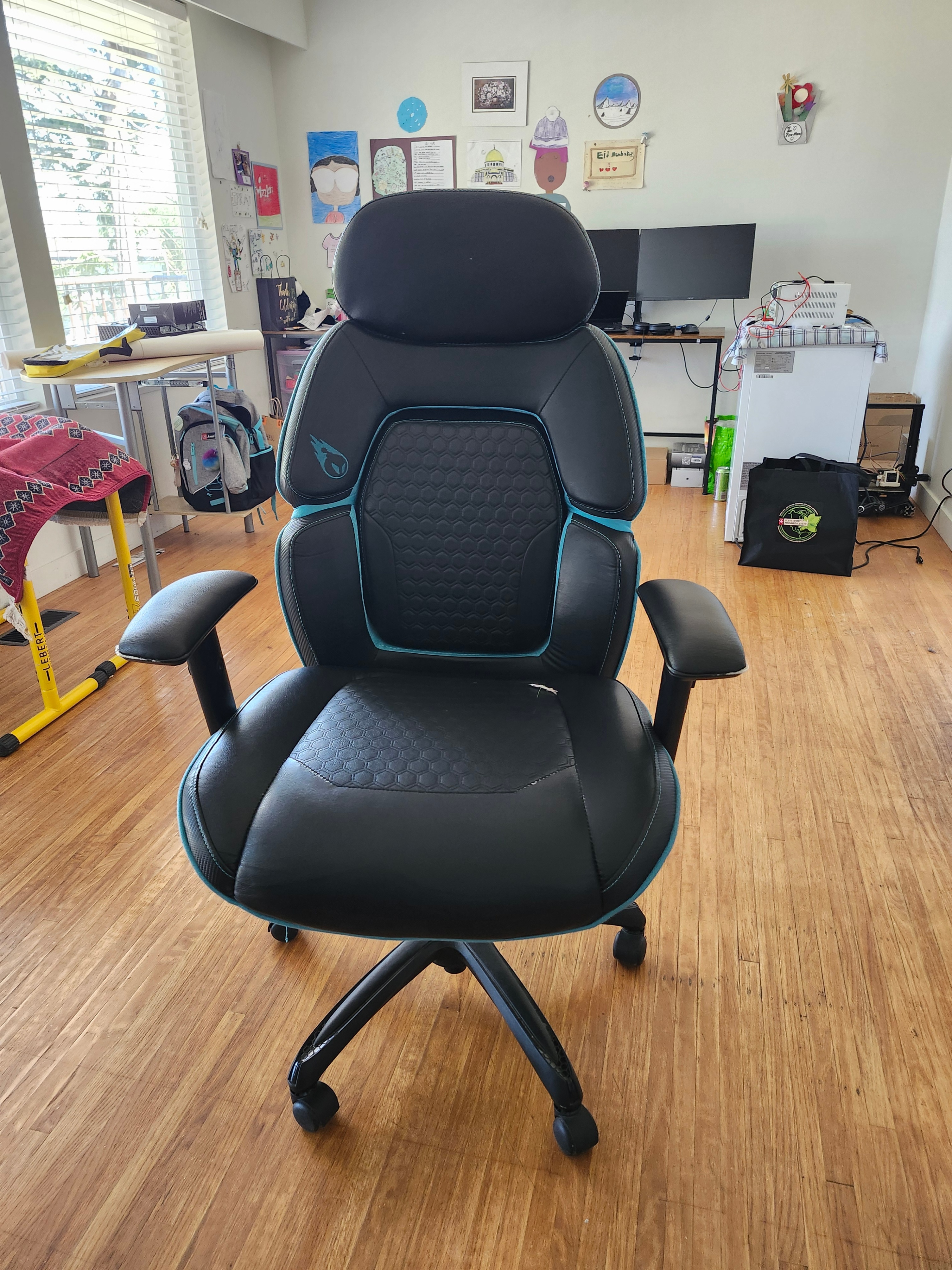 Black and Teal Gaming Office Chair