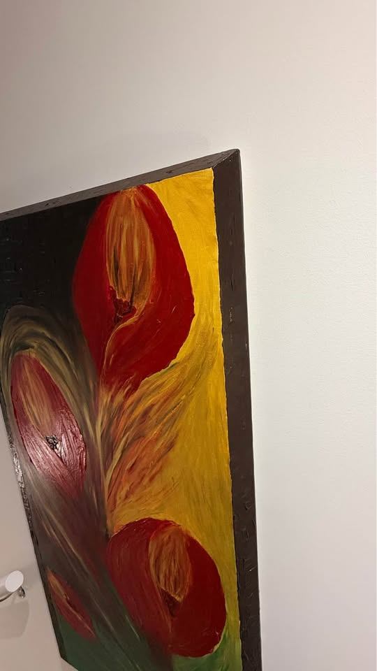 Abstract Floral Oil Painting - photo 4