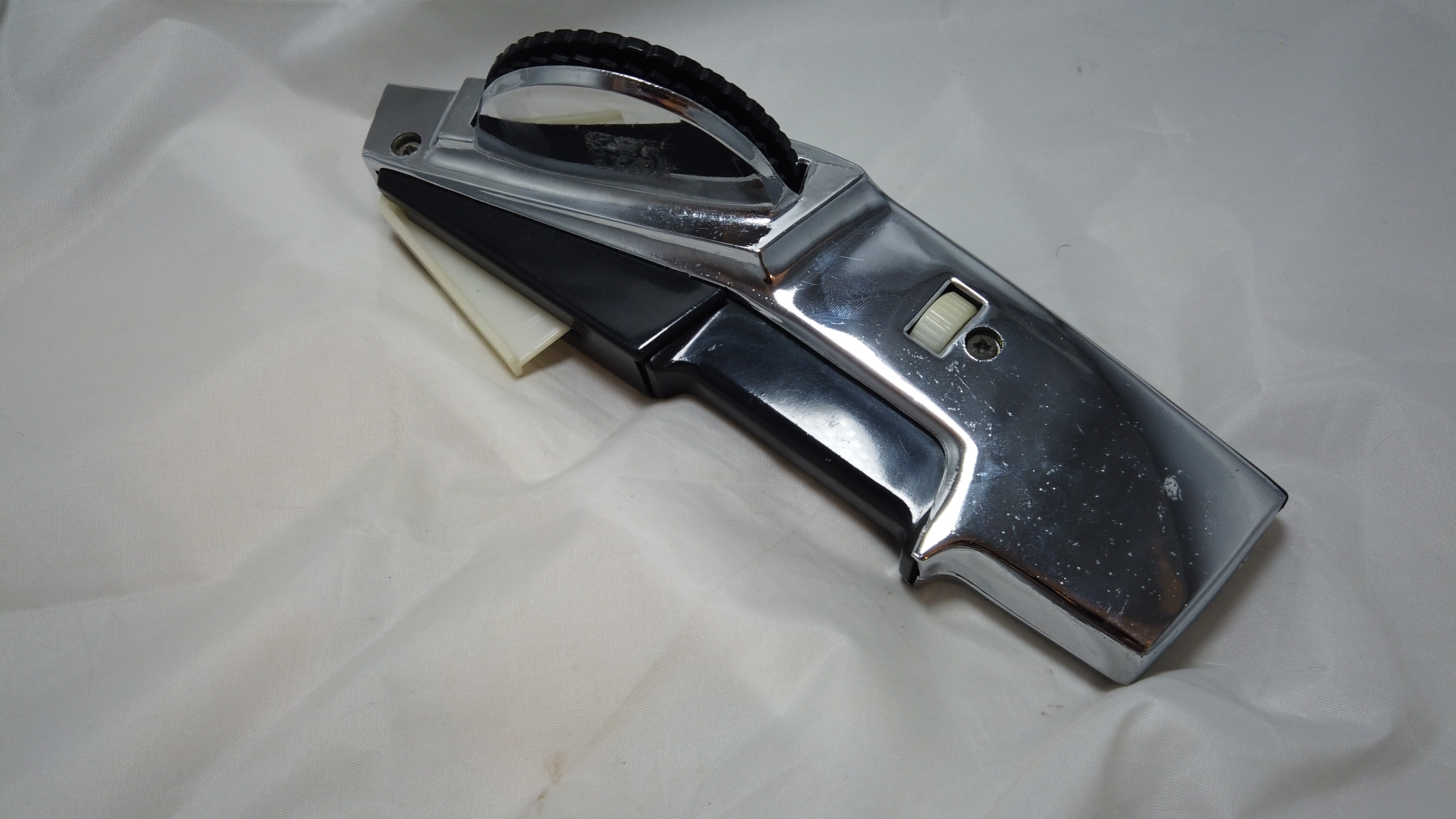 Vintage DYMO 1550 Chrome Embossing Label Maker Metal Hand Labele - photo 3