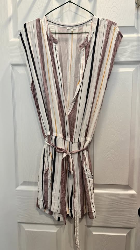 Striped romper from San Pancho, Mexico