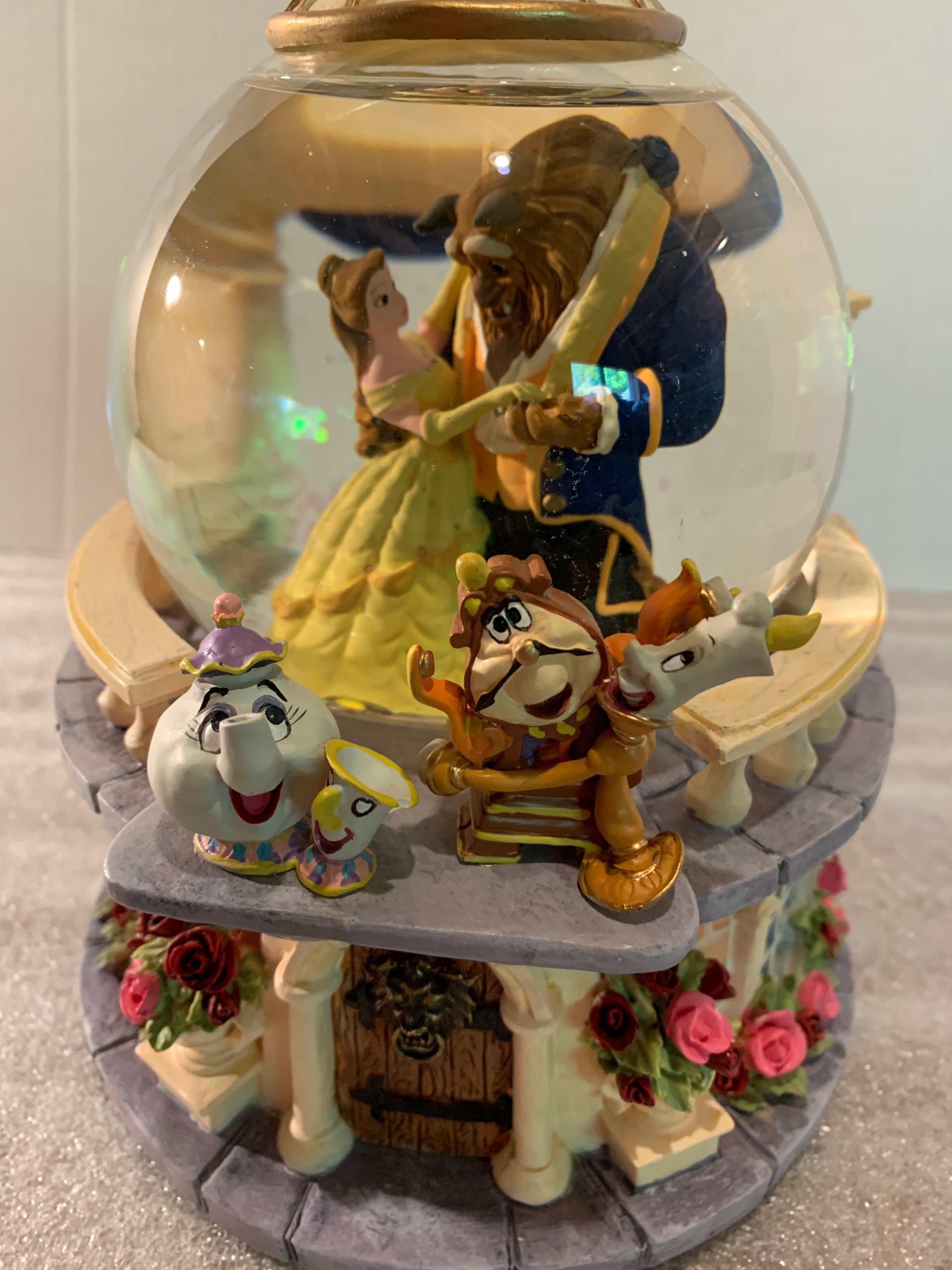 Disney Beauty & The Beast Ballroom Snow Globe - photo 2