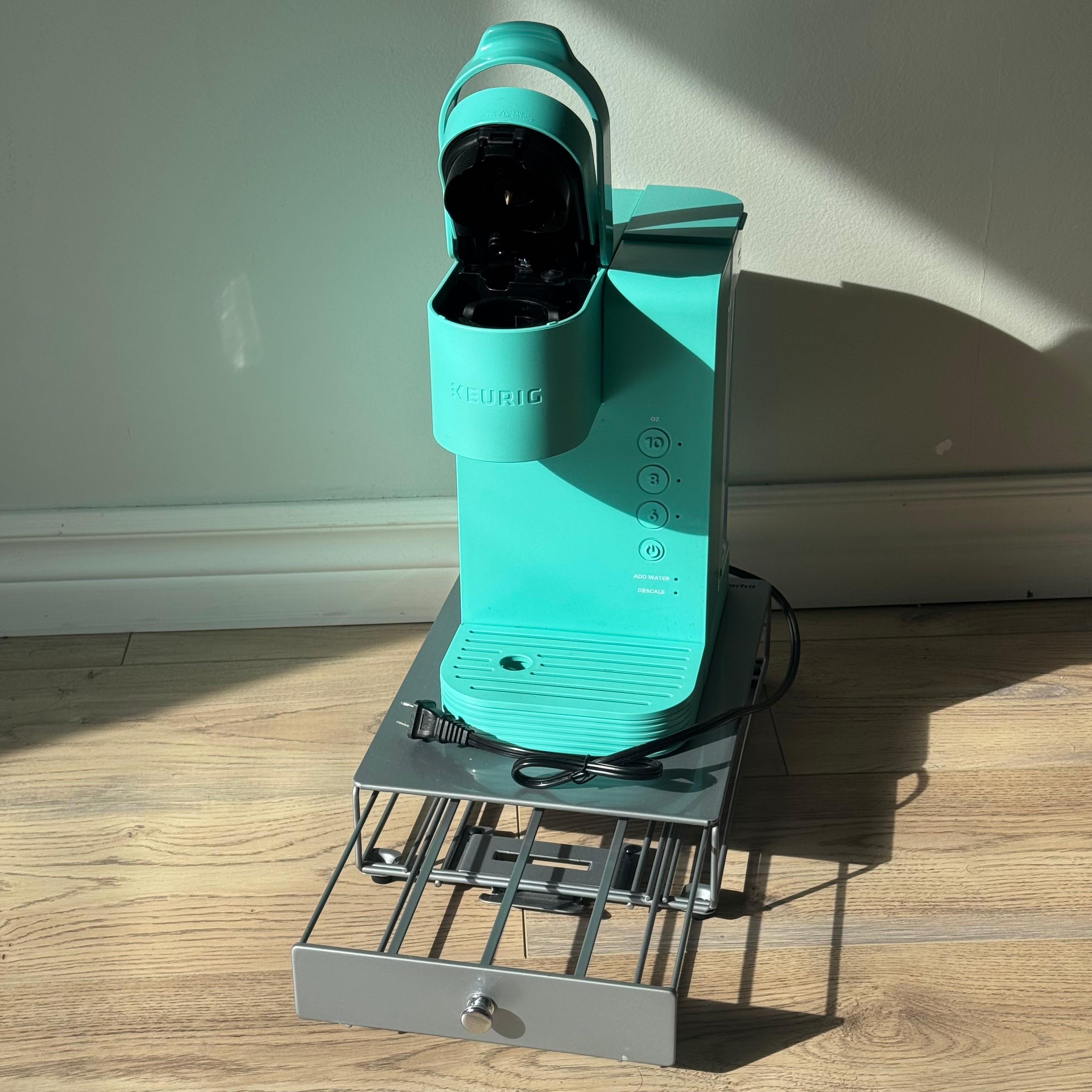 Keurig K-Cup Coffee Maker + Pod Storage Drawer — Teal/Aqua - photo 2