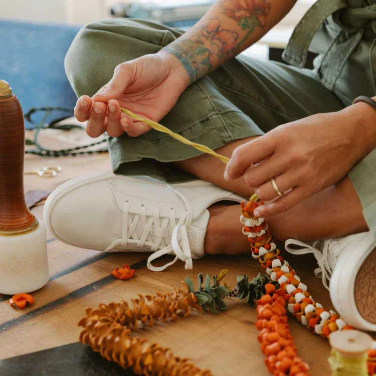 New OluKai Pehe'e Li'i Women's Sneakers - White