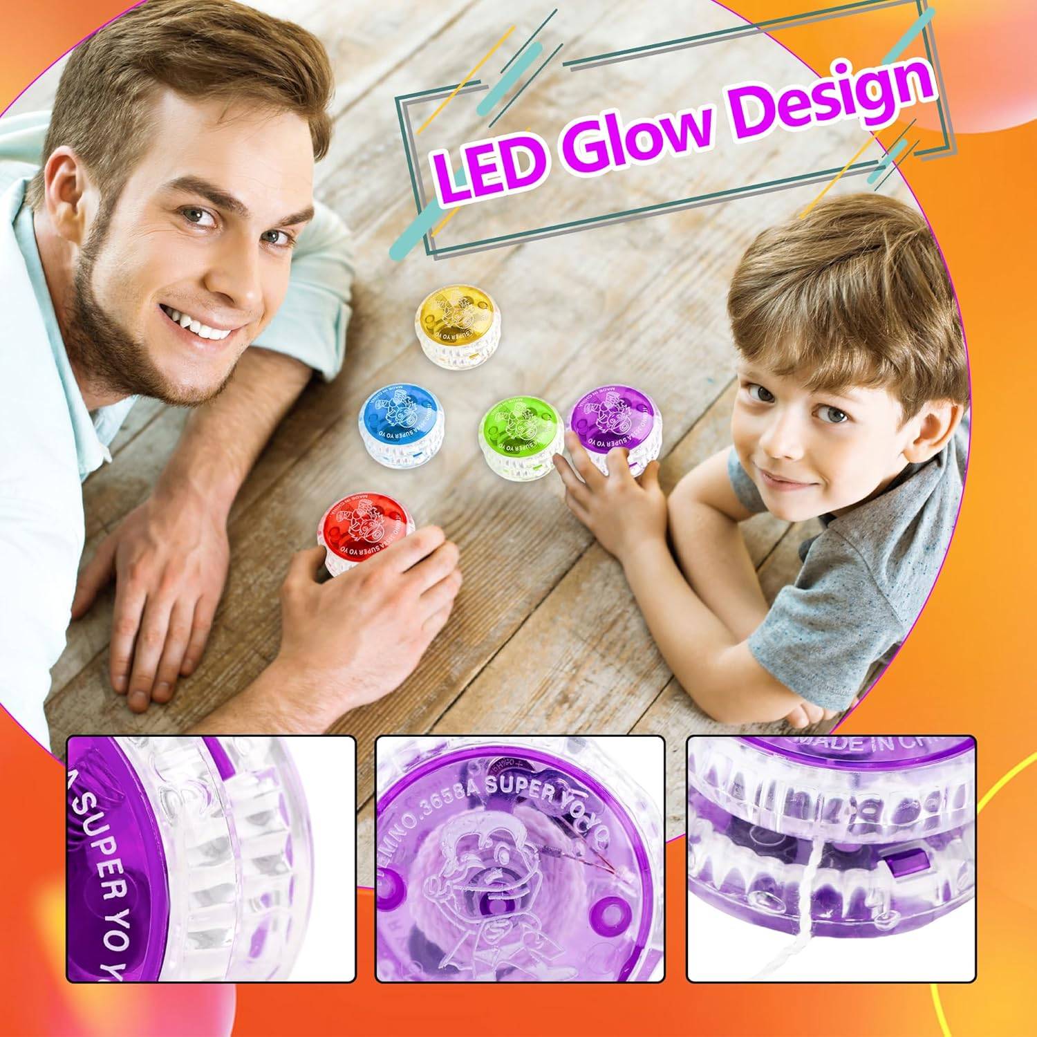 Light up Yo Yo Ball Bulk Colorful LED - photo 3