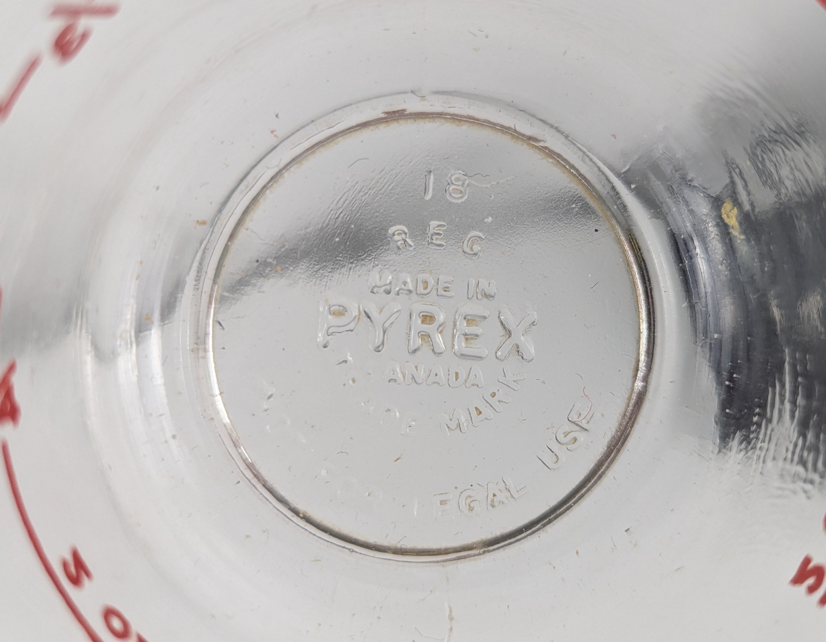 PYREX Antique 1940s Measuring Glass 1 Cup Closed D Handle - photo 5