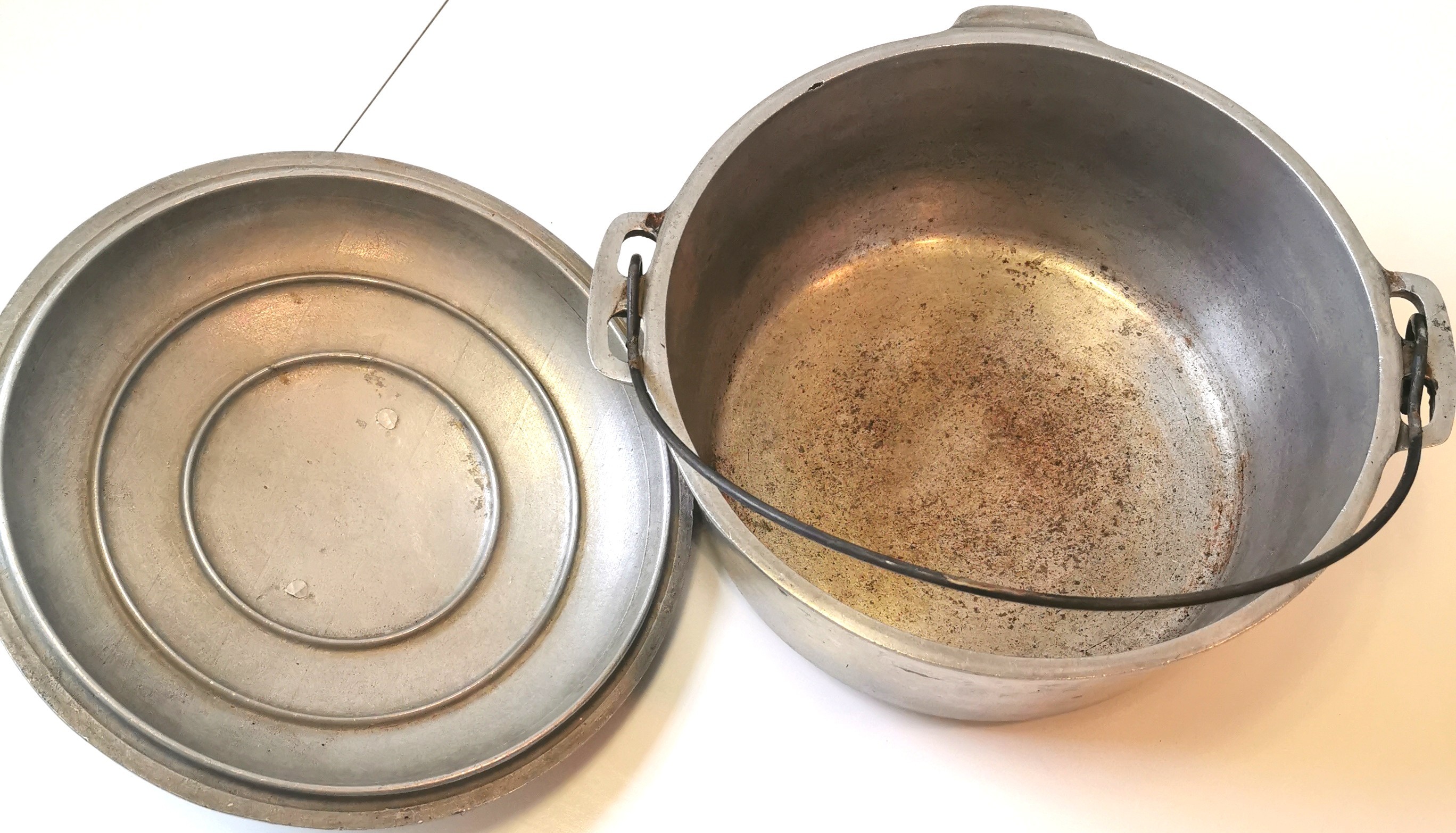 Heavy Duty Cast Aluminum Dutch Oven Lid Majestic Cookware 1950s - photo 4