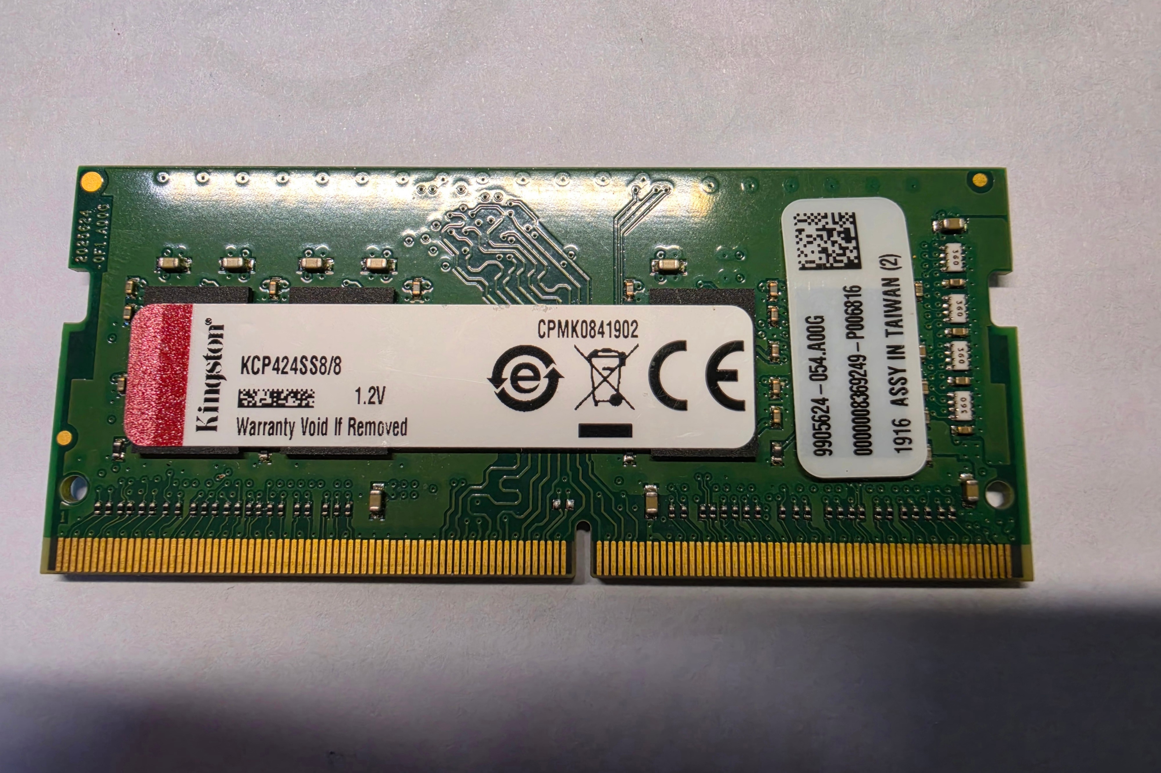 Kingston 8GB DDR4 2400MHz Laptop RAM SODIMM PC4 – Used