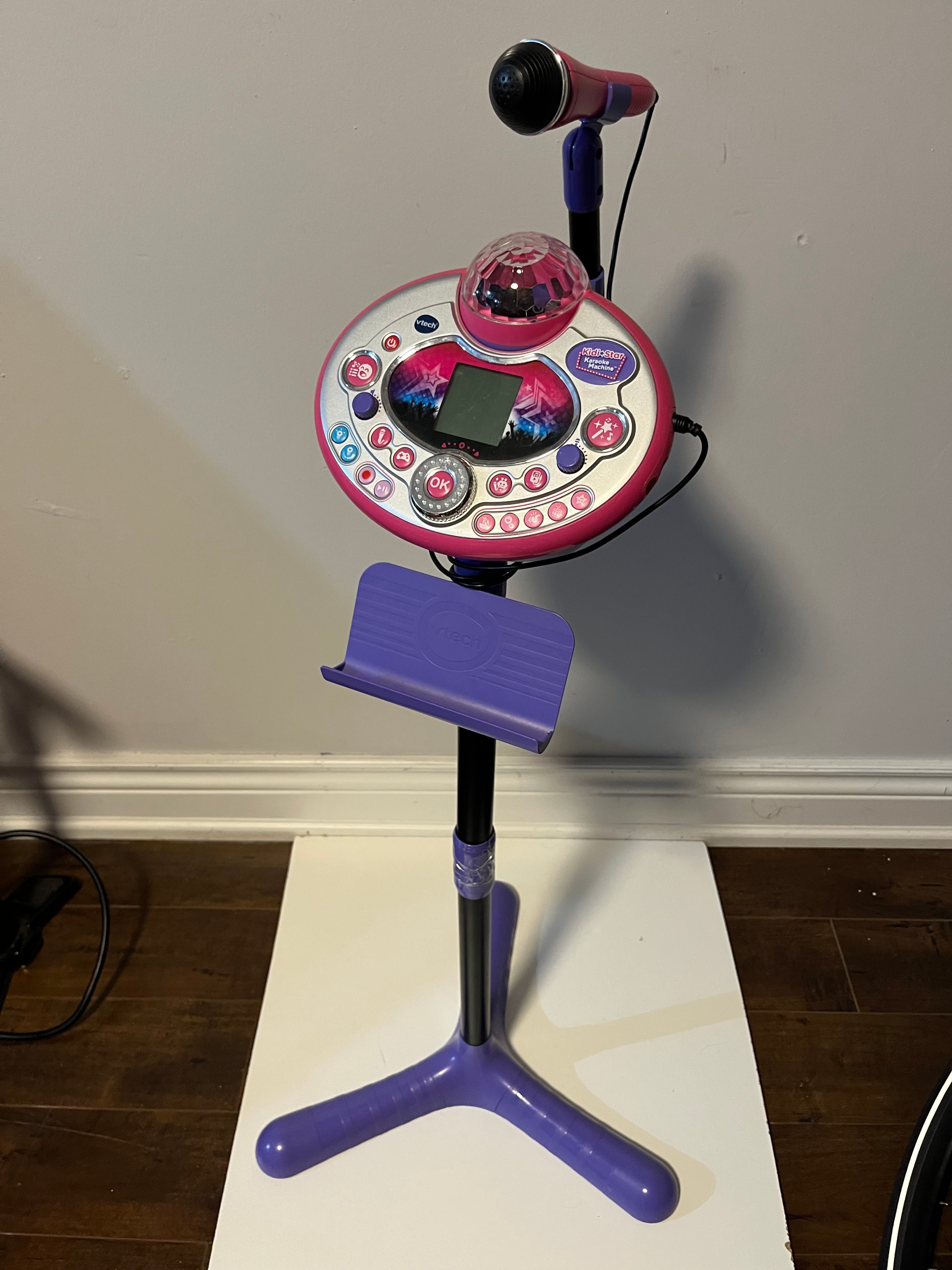 VTech Kidi Star Kids Karaoke Machine, Pink/Purple
