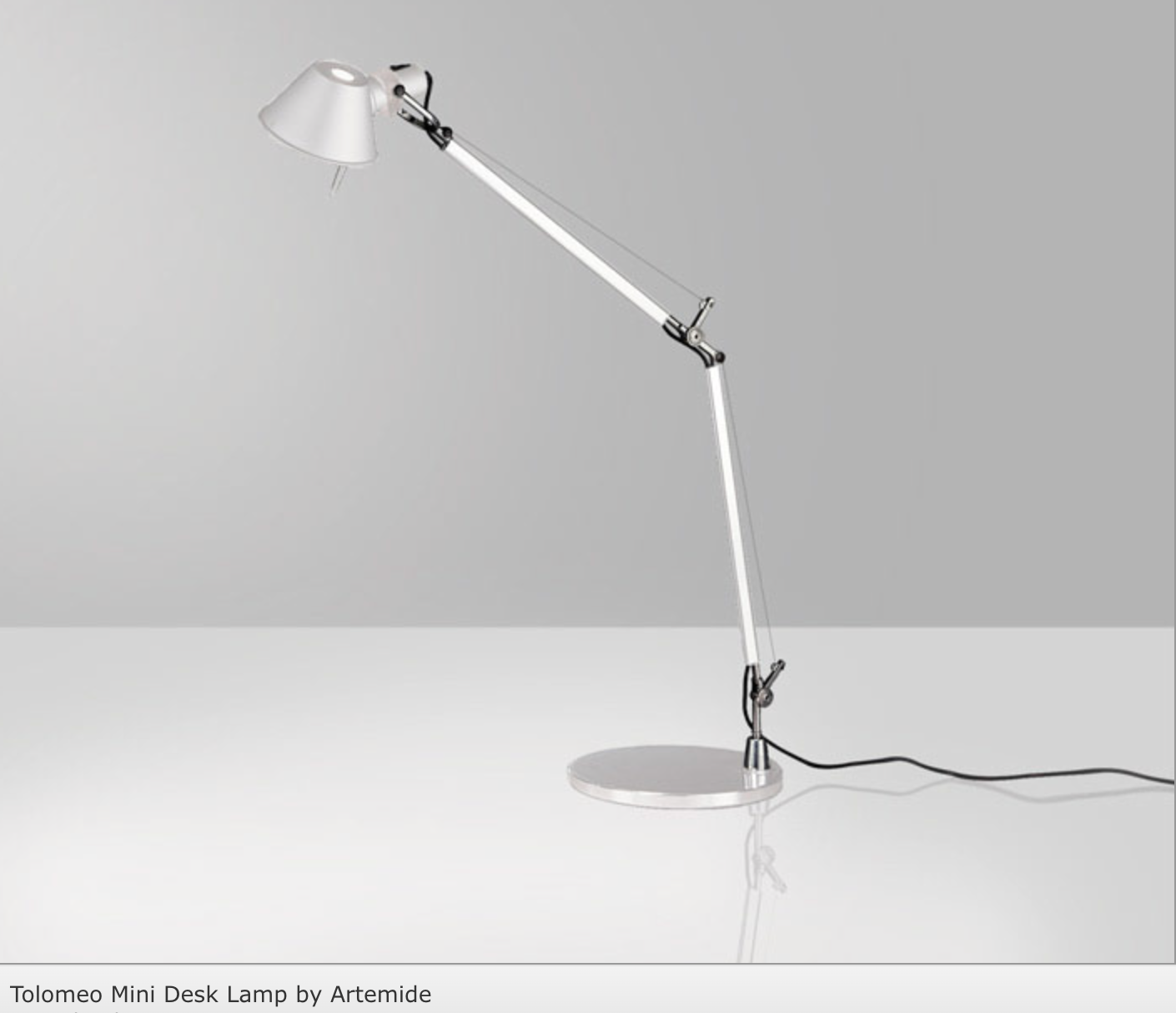 Artemide Tolomeo "Mini" Desk Lamp — Aluminum